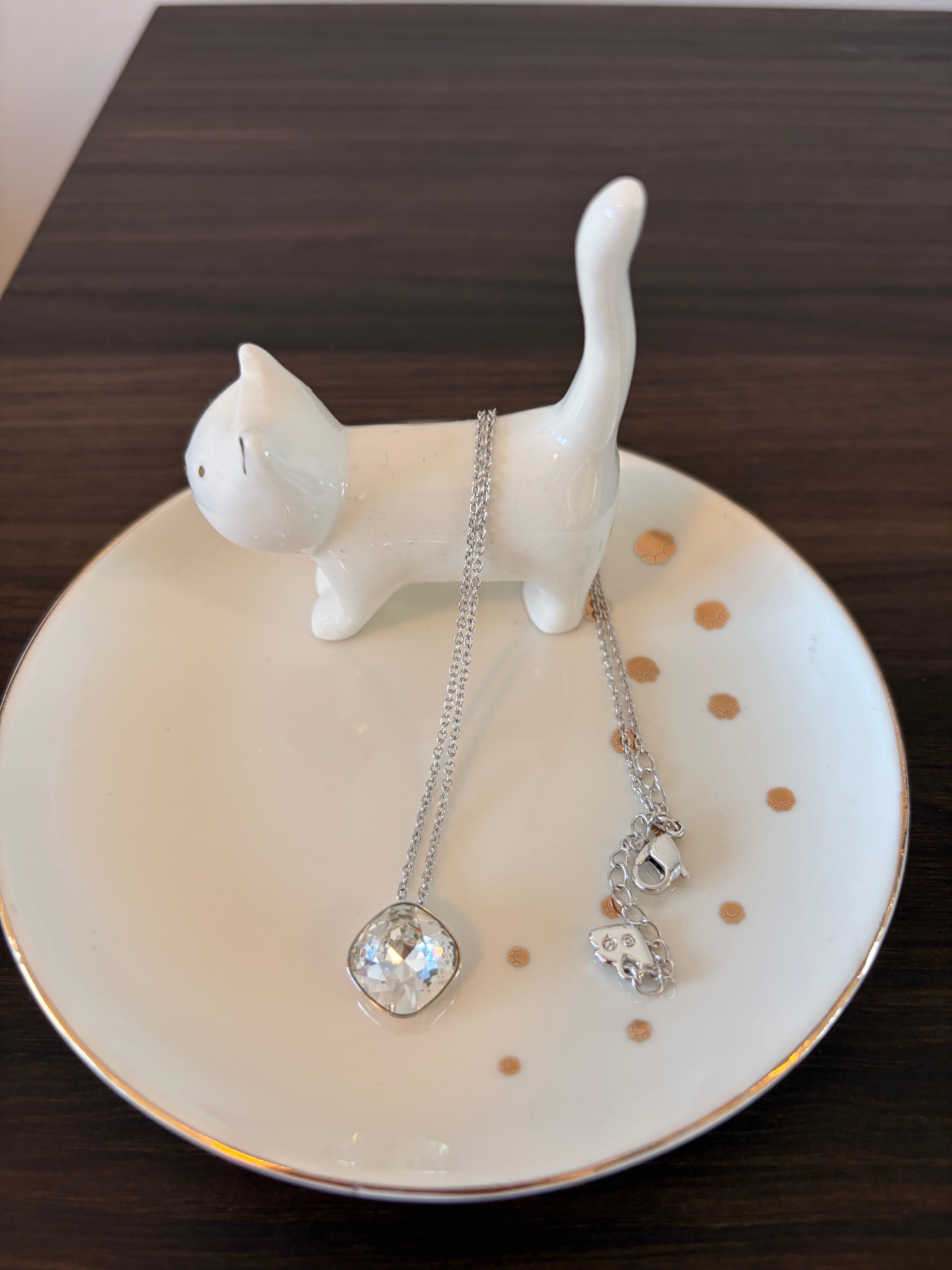 Swarovski Cushion Cut Crystal Pendant Necklace - photo 2