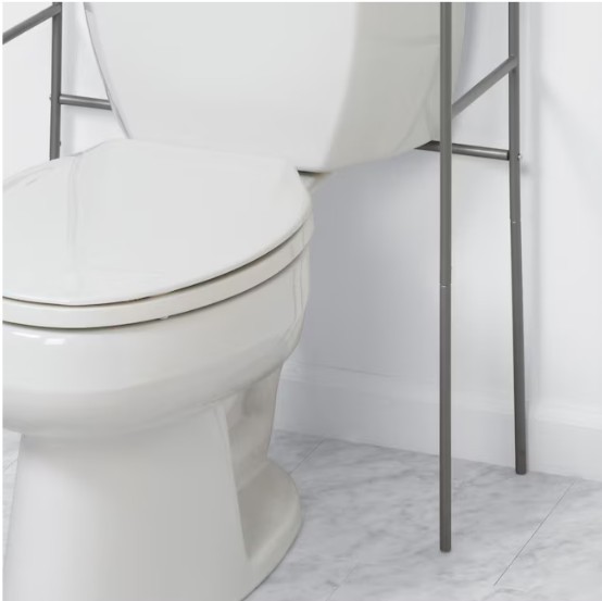 Bathroom Silver Stainless Steel Cabinet Space Saver - photo 4