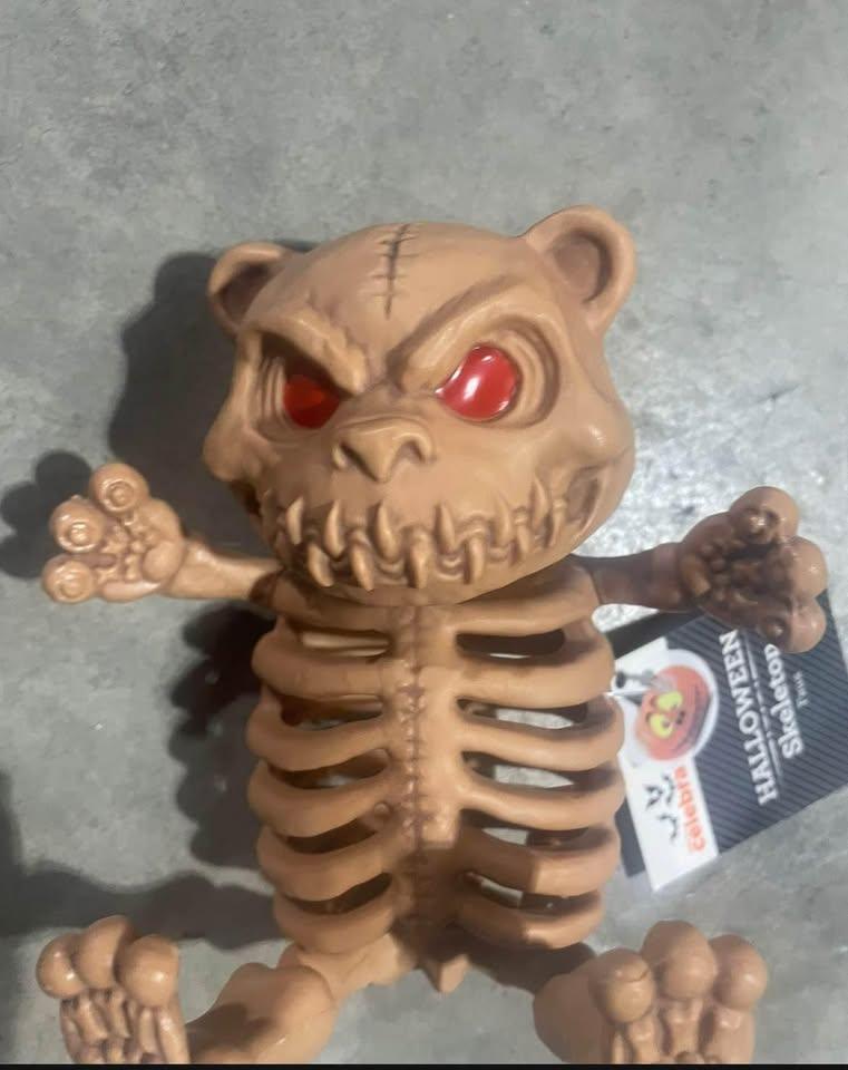 NEW- Halloween Evil Skeleton Bear - Faux - photo 4