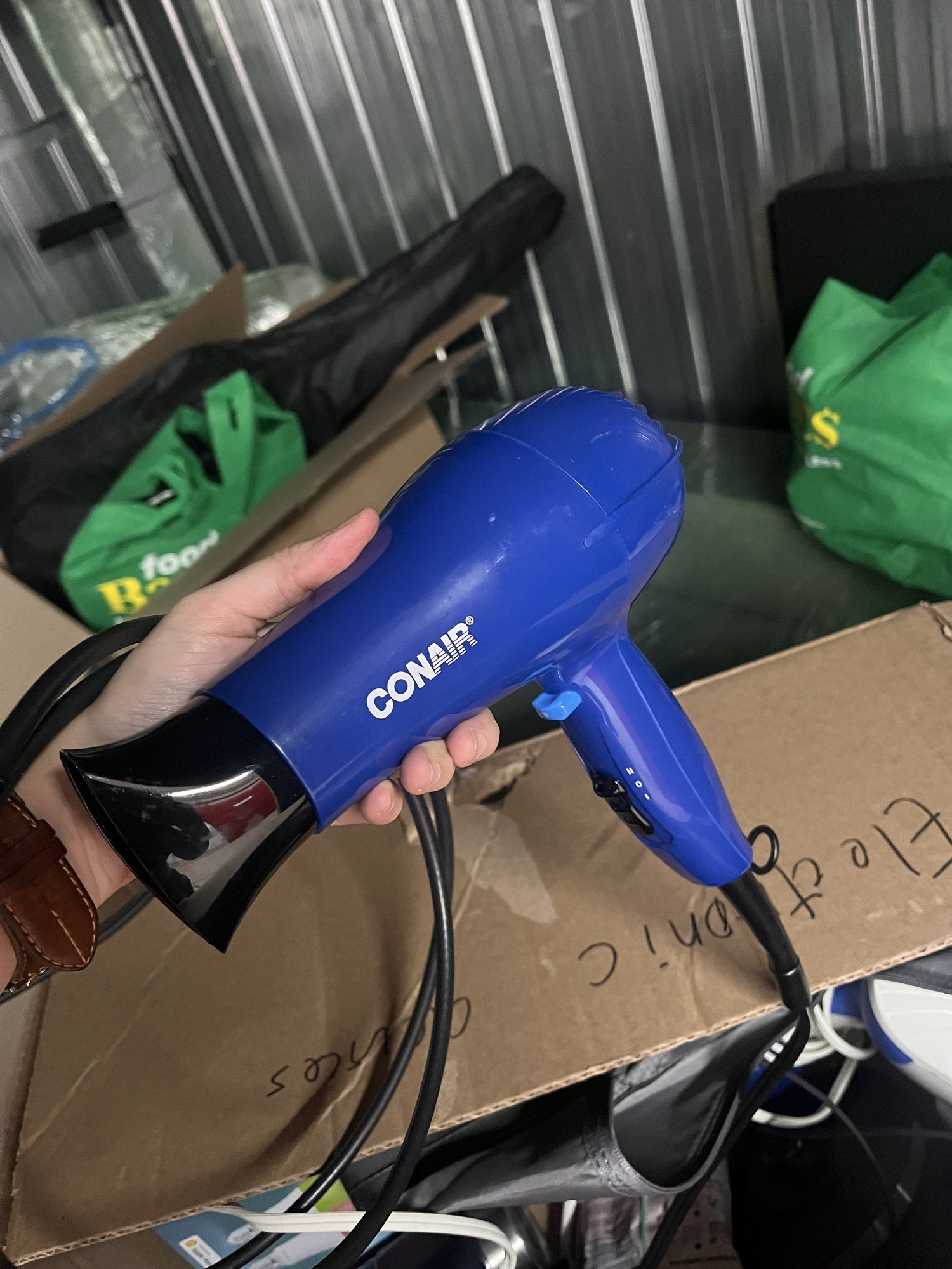 Conair 1875W Compact Hair Dryer (Blue) – $10