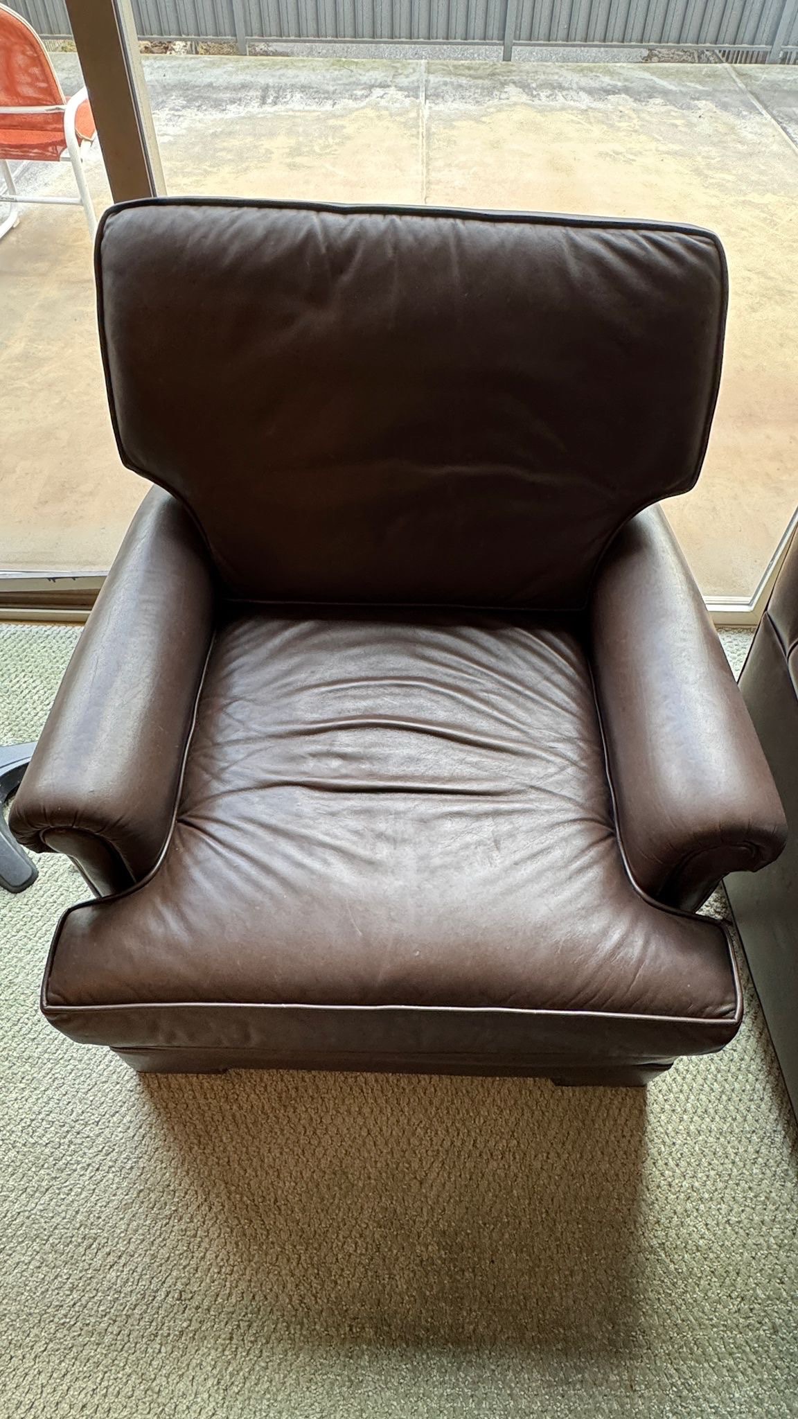 2 Comfy Leather Chairs – C$650 Pair / C$350 Each