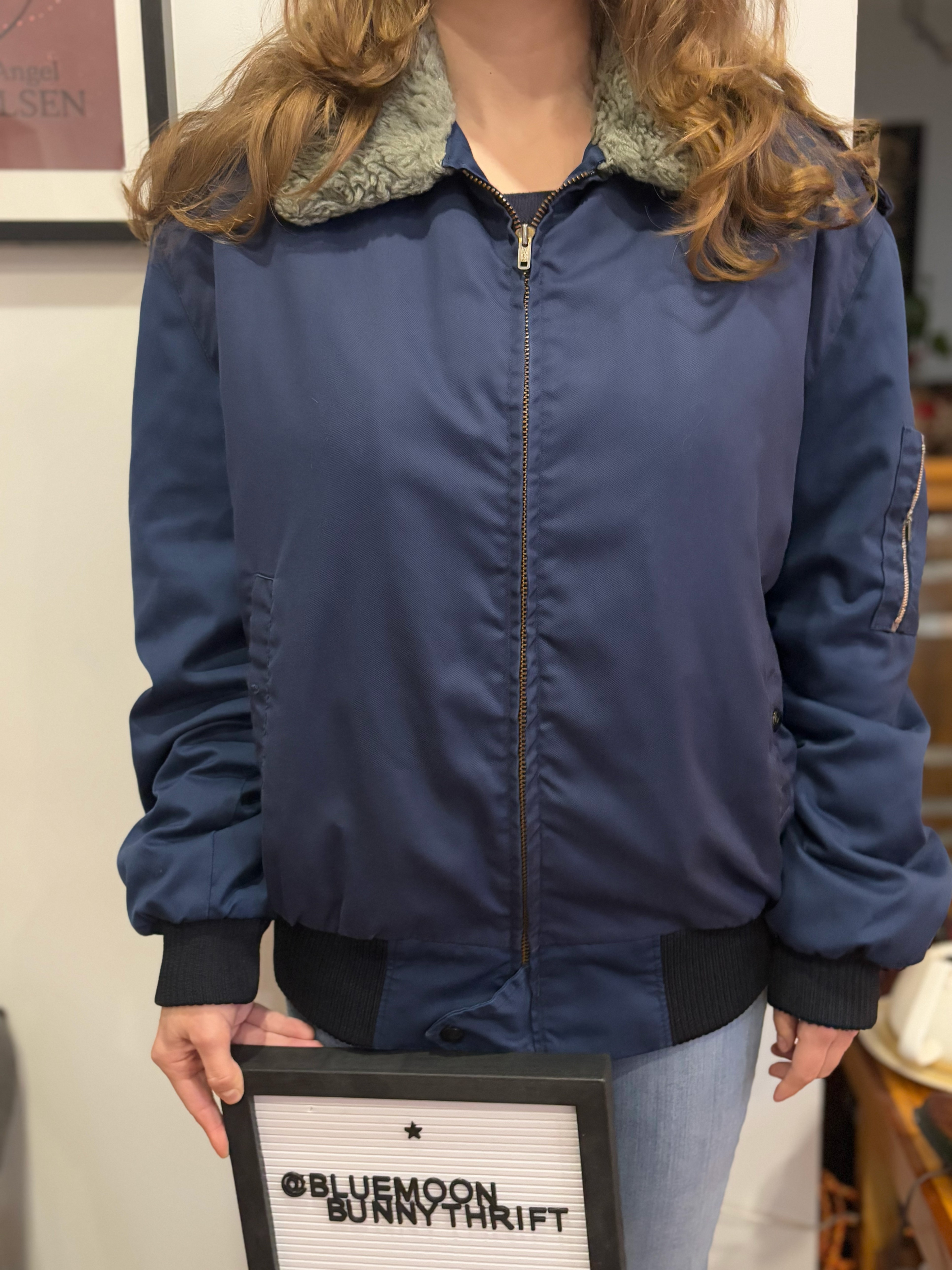 Vintage insulated bomber jacket - photo 2