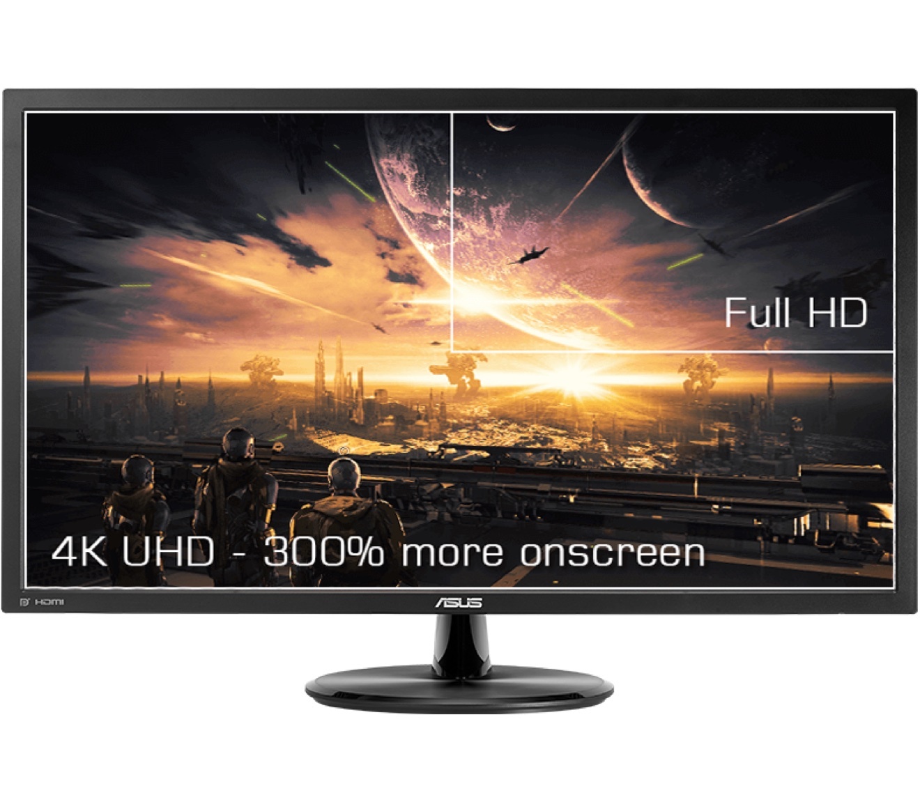 ASUS 28" 4K UHD Monitor (VP28UQG) - Excellent Condition - photo 2