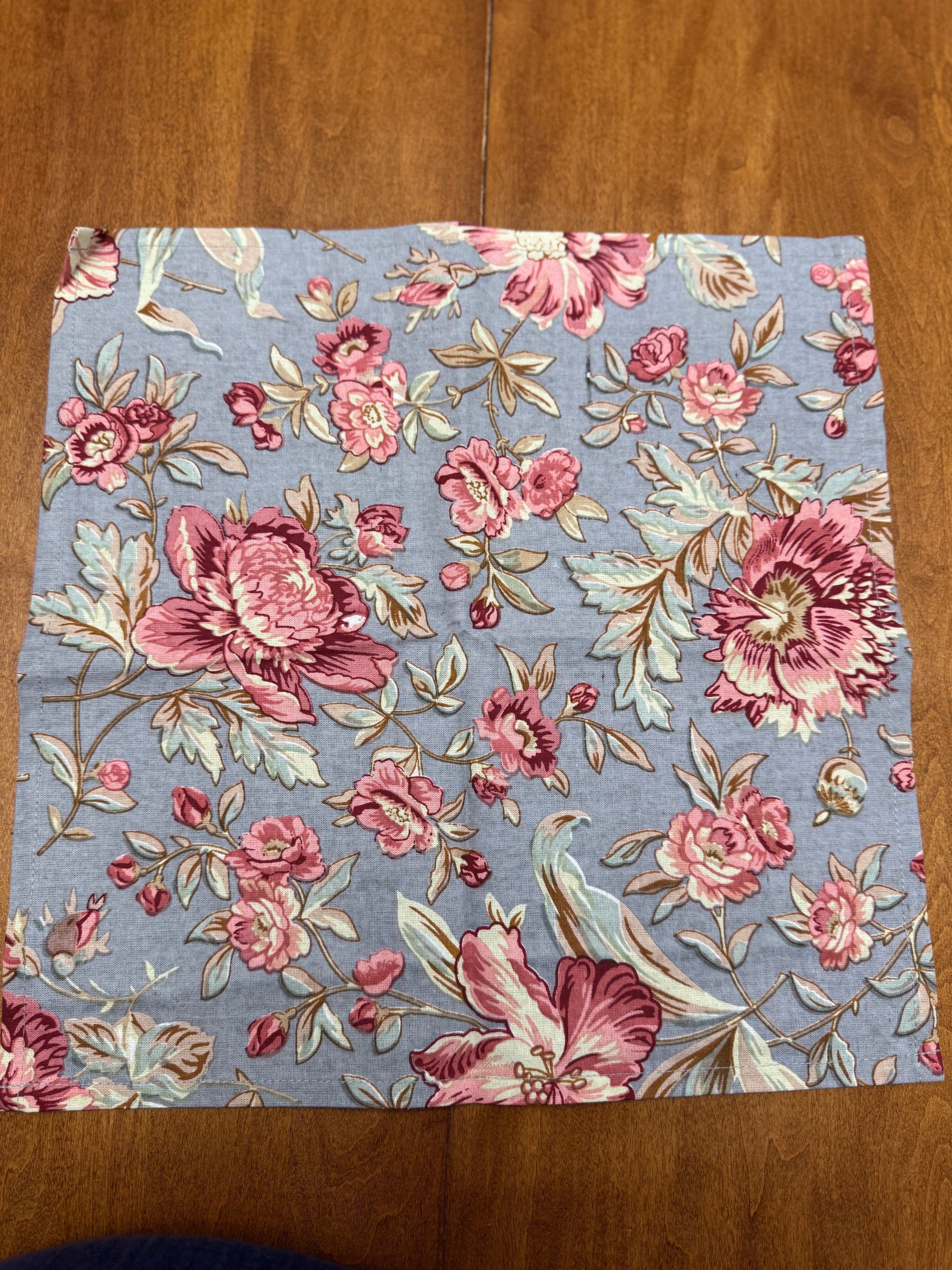 2 Sets • 6 Brand New Cotton Floral Dinner Napkins • Steal Deal! - photo 4