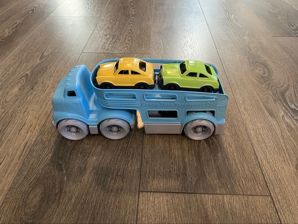 Green Toys Car Carrier with 2 Mini Cars