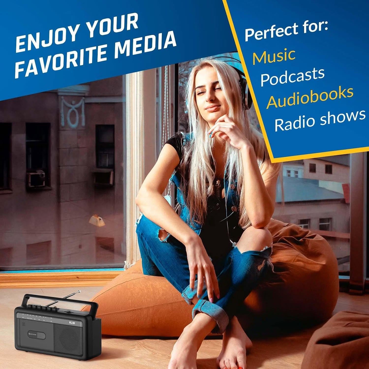 KLIM Portable Cassette Player & Boombox - photo 4