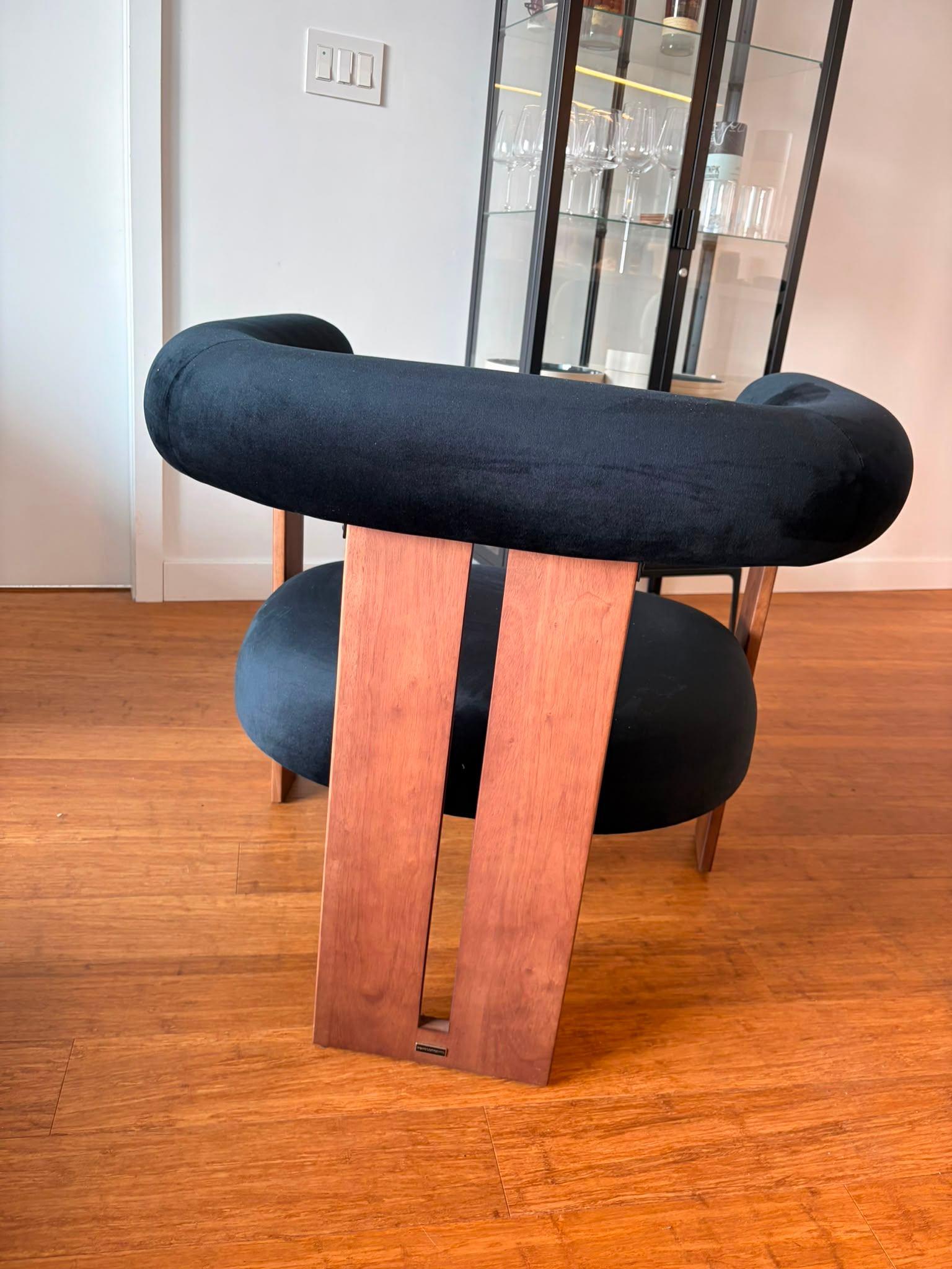 Rove Concepts Tola Lounge Chair - Black Velvet - photo 3