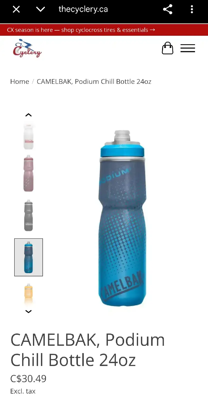Camelbak Podium Chill Bottle 24oz