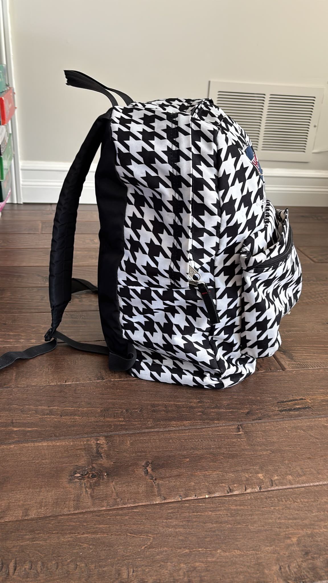 Jansport Backpack with a Houndstooth Pattern