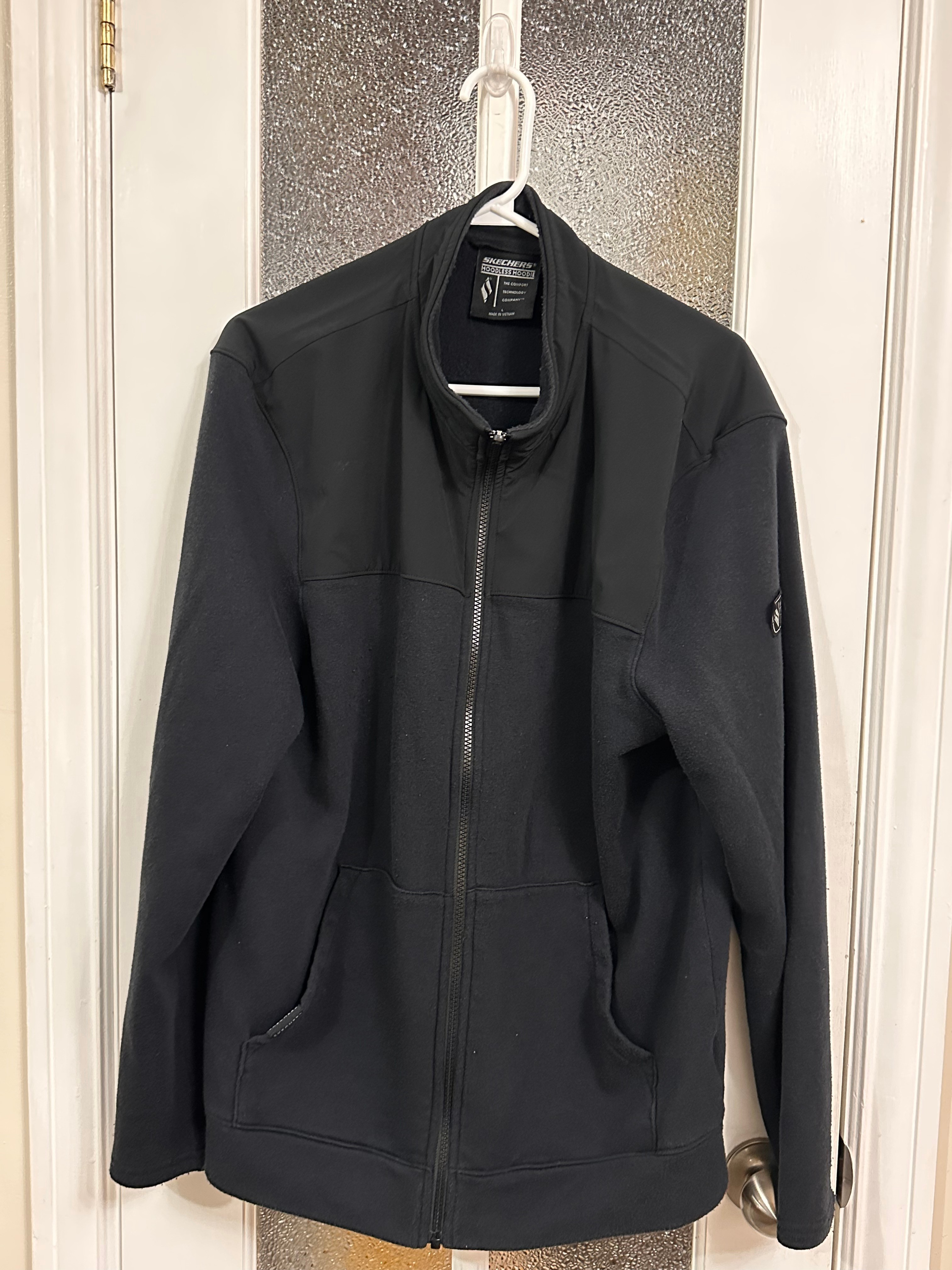 Skechers Men's "Hoodless Hoodie" Full-Zip Fleece Jacket • Size L - photo 2