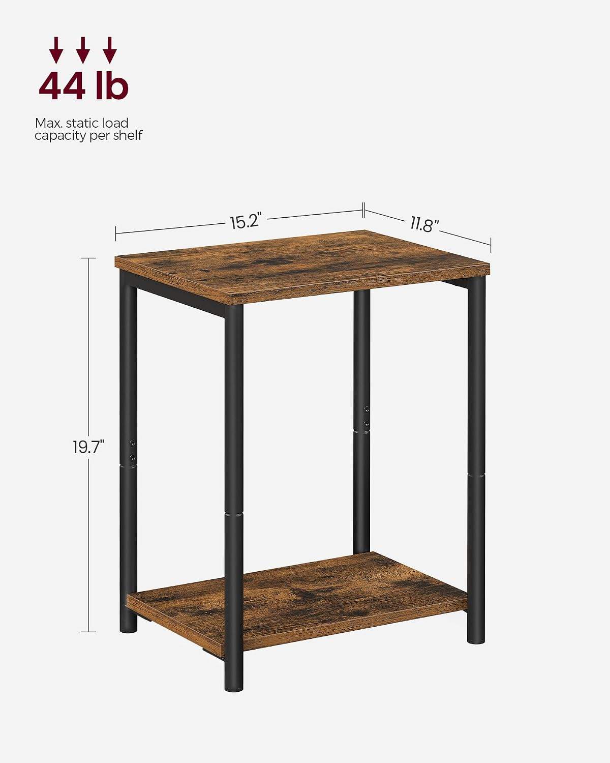 Side Table, Small End Table, Nightstand - photo 4