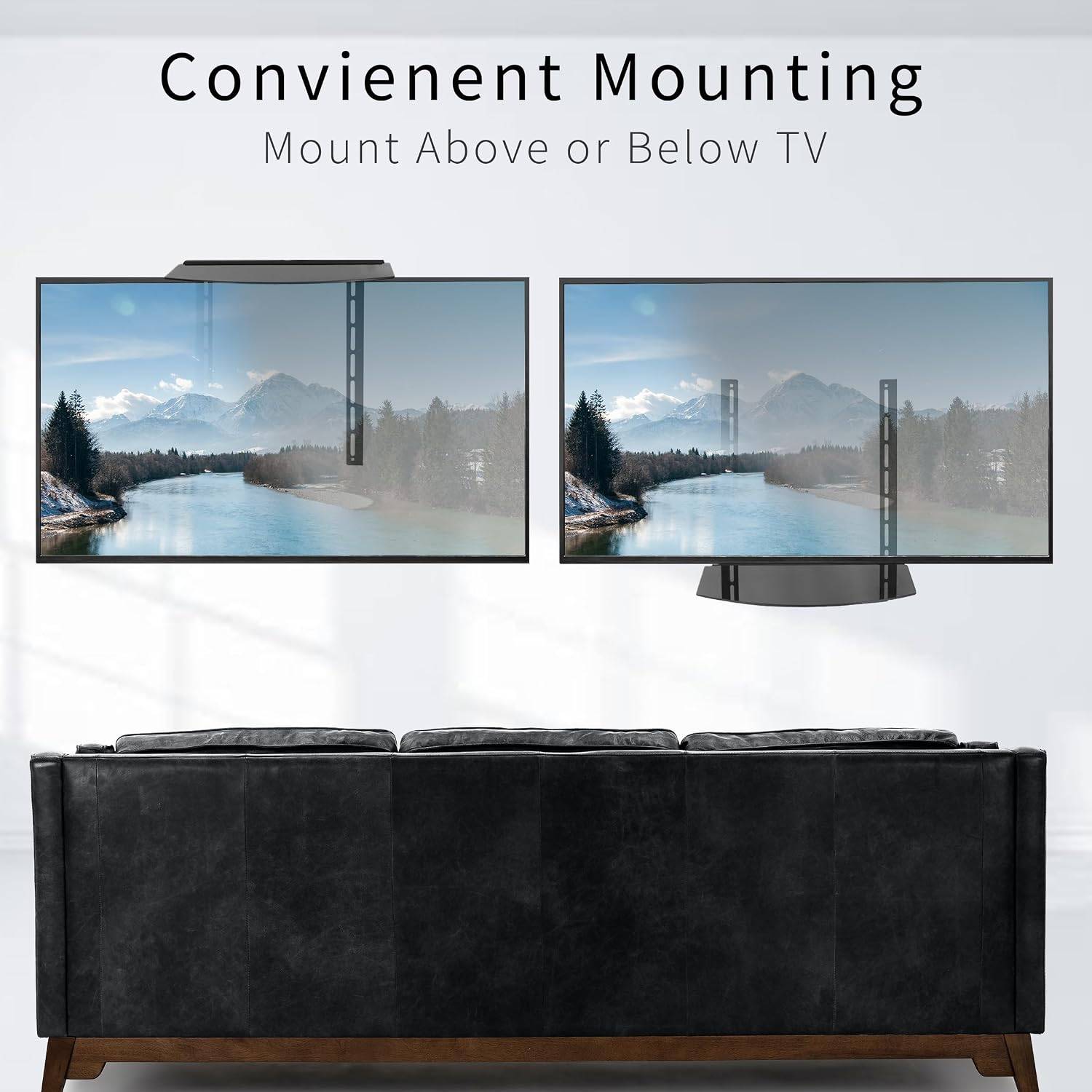 New VIVO Under Above VESA Back of TV Wall Mount Shelving Bracket - photo 3