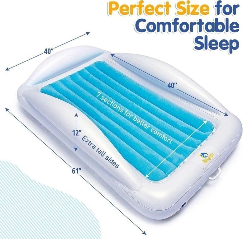 NEW Sleepah Inflatable Toddler Travel Bed, Air Mattress + Pump - photo 2