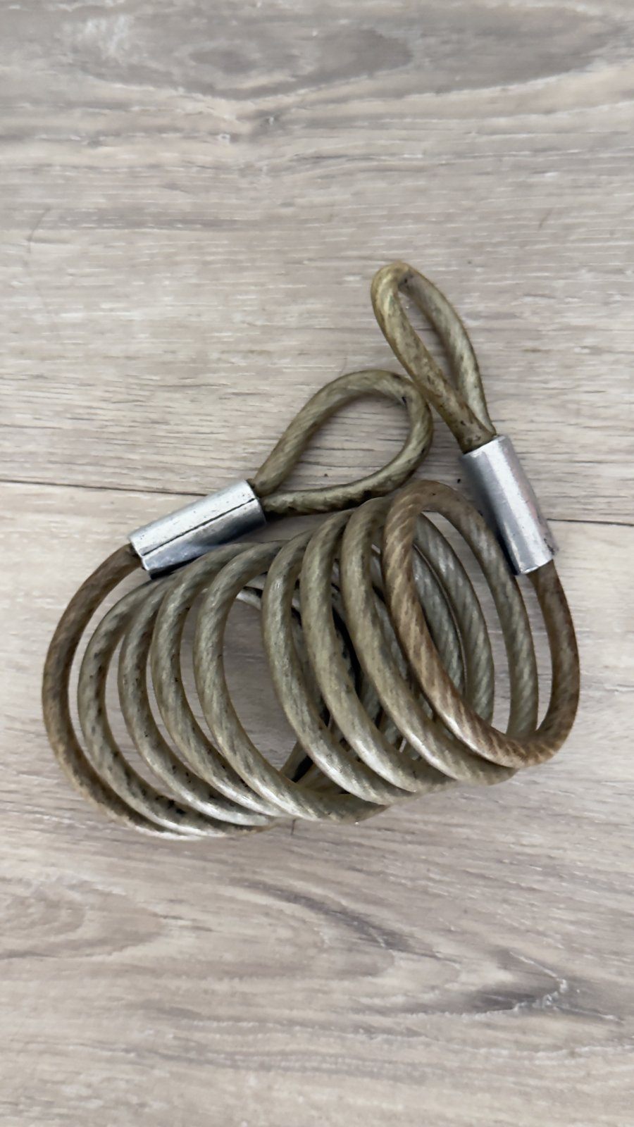 Coiled Steel Security Cable – Loop Ends, Bike / Gear Lock Cable