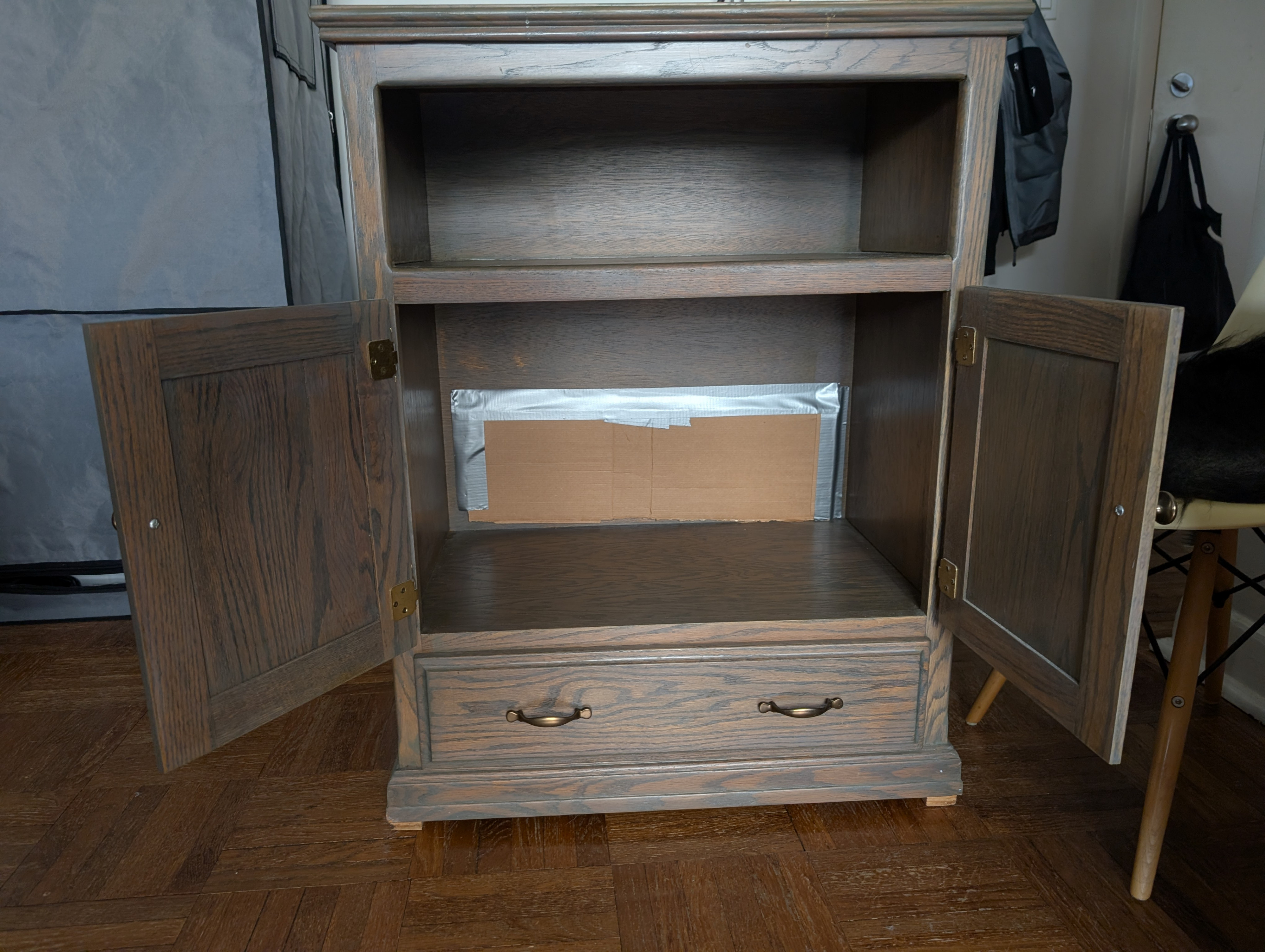 Vintage solid oak hutch - photo 5