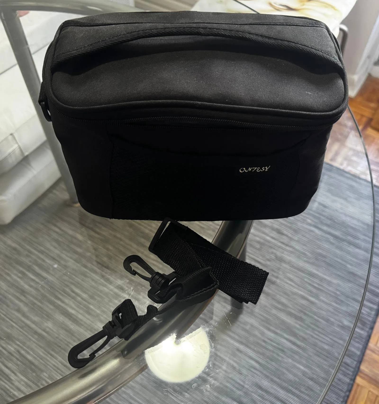 ONTESY Insulated Lunch Bag, Black 7L - photo 2