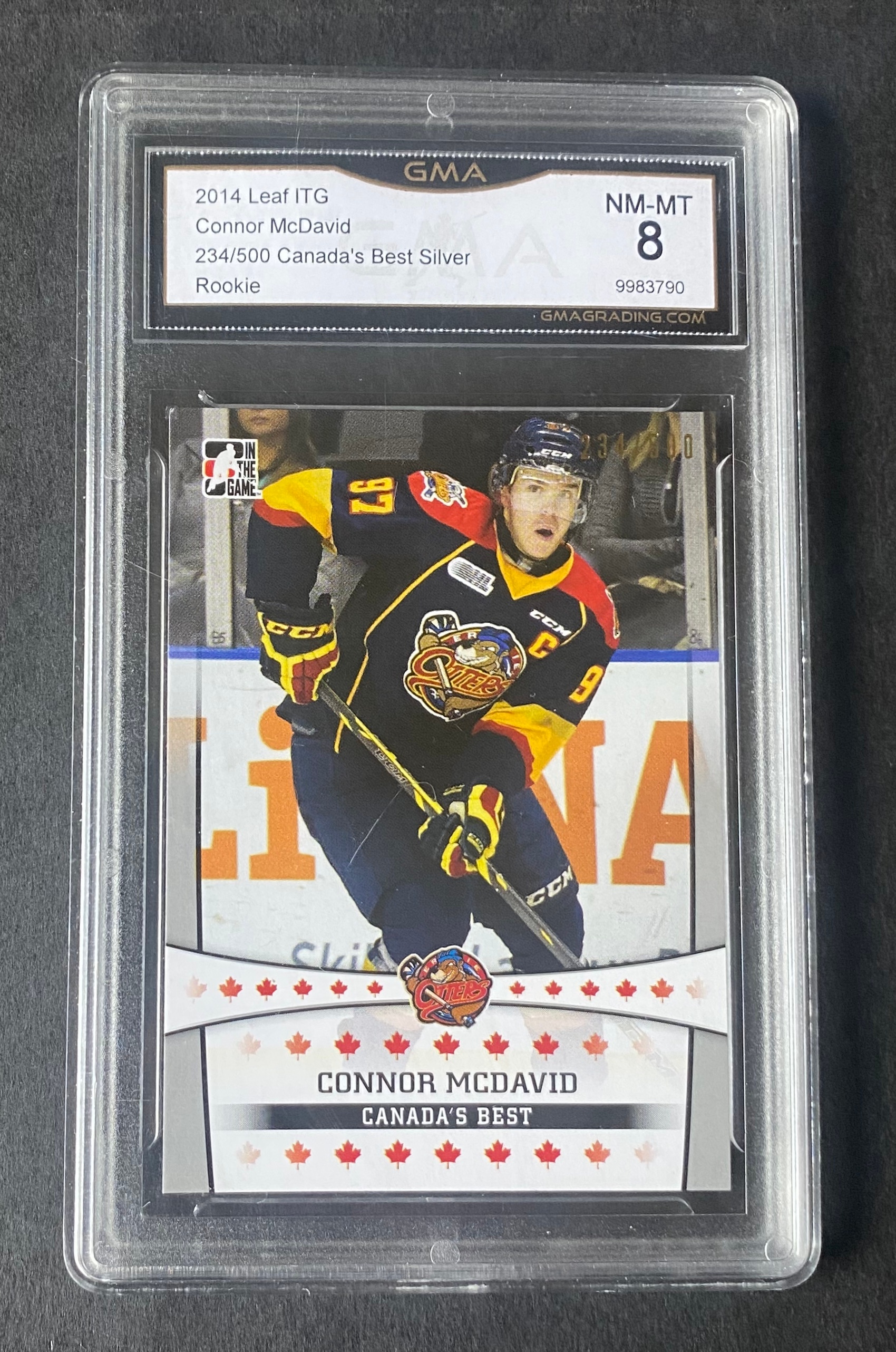 Edmonton Oilers Connor Mcdavid Rookie /500 GMA 8