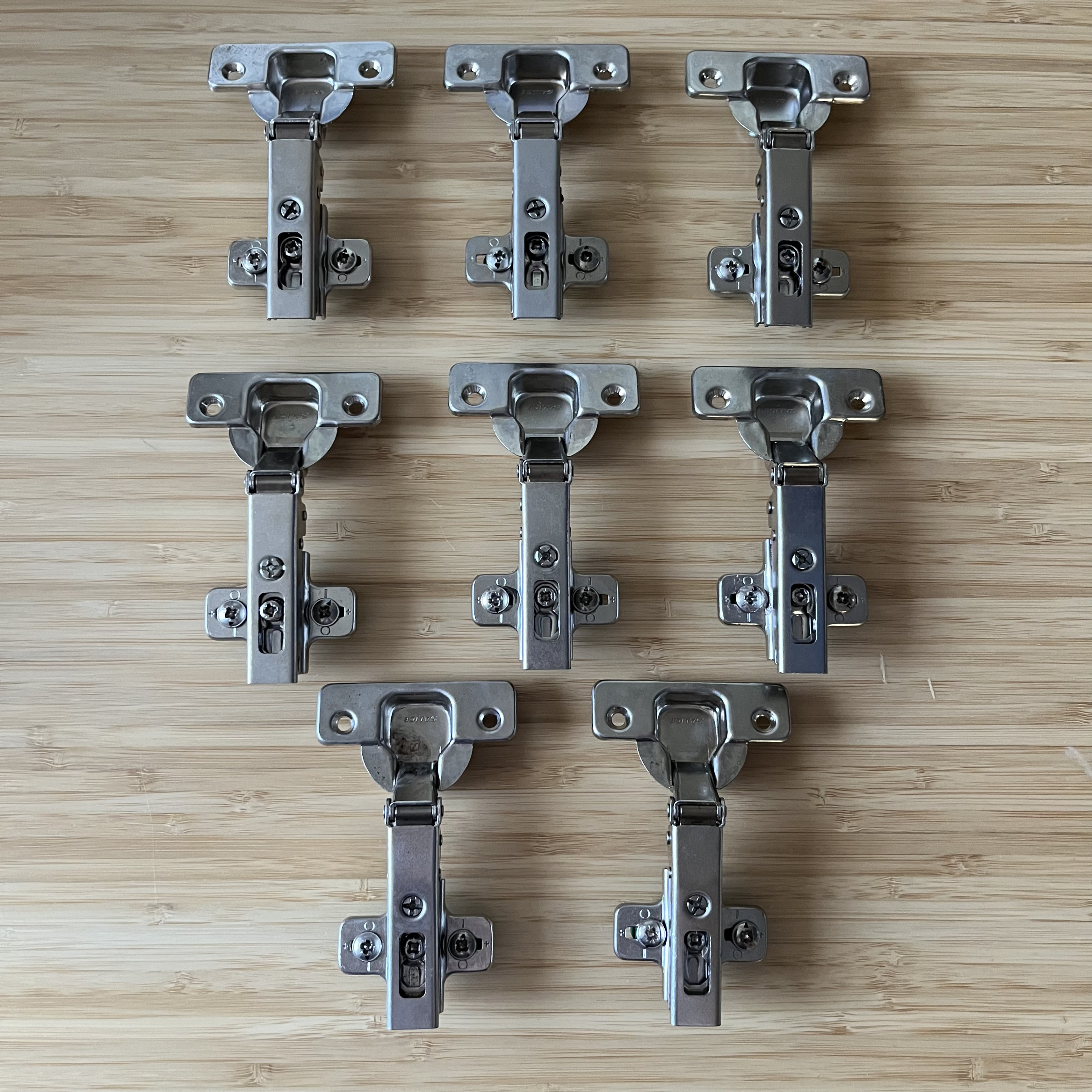8 Salice Press-in Dowel Mounting Cabinet Hinges 🏈