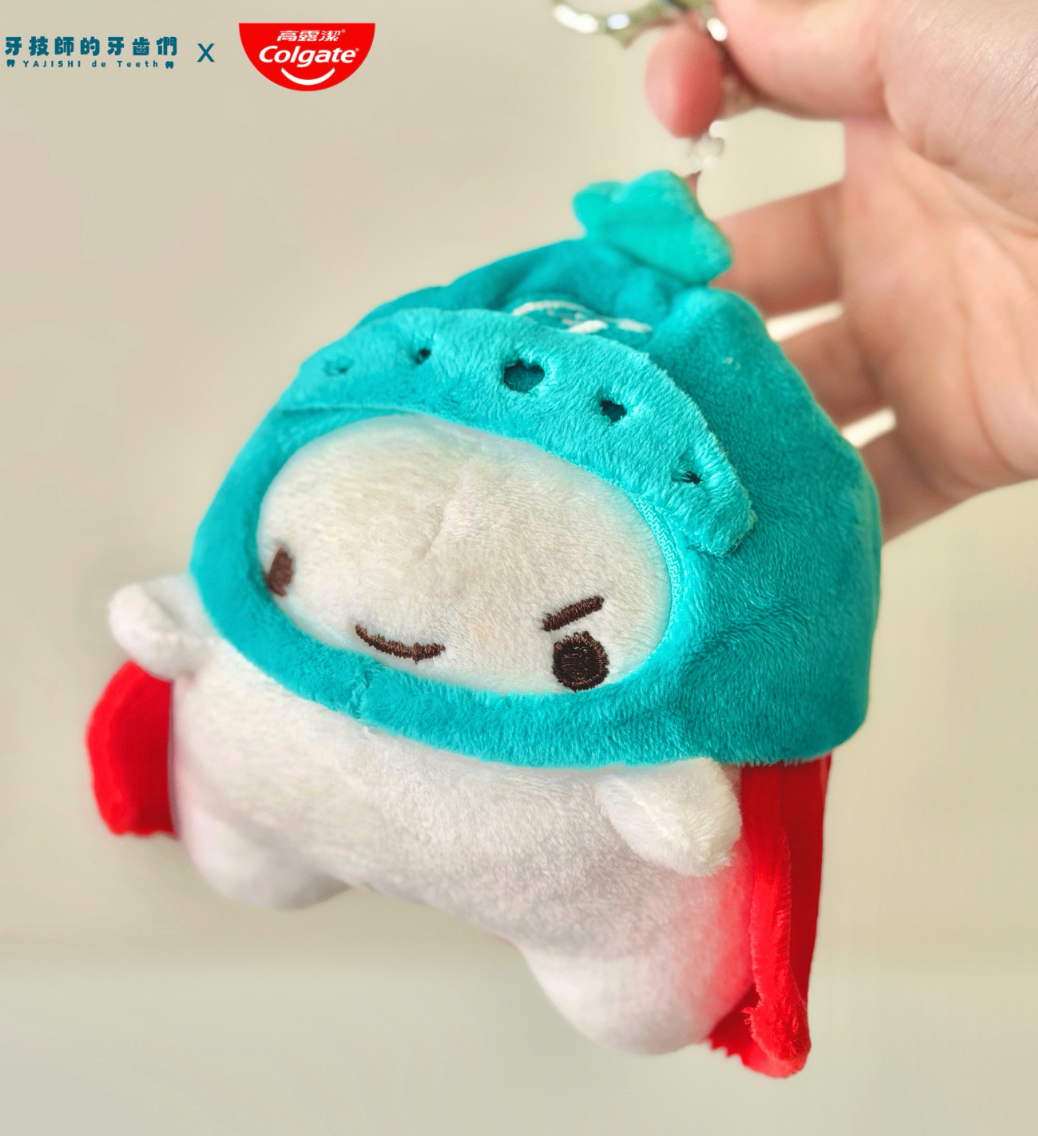 Colgate Tooth Knight Plush Keychain - photo 2