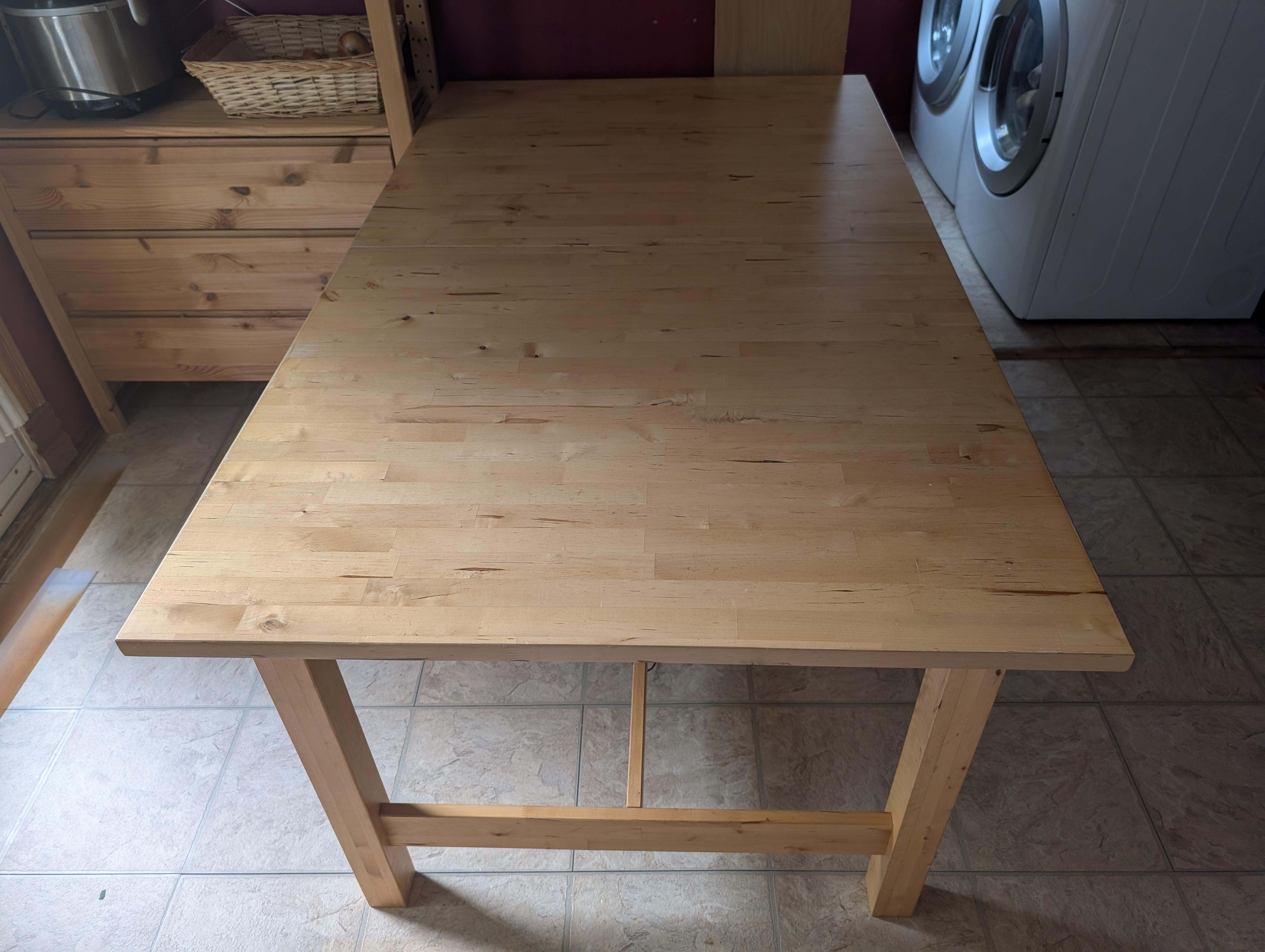 IKEA Norden extendable table (solid birch)