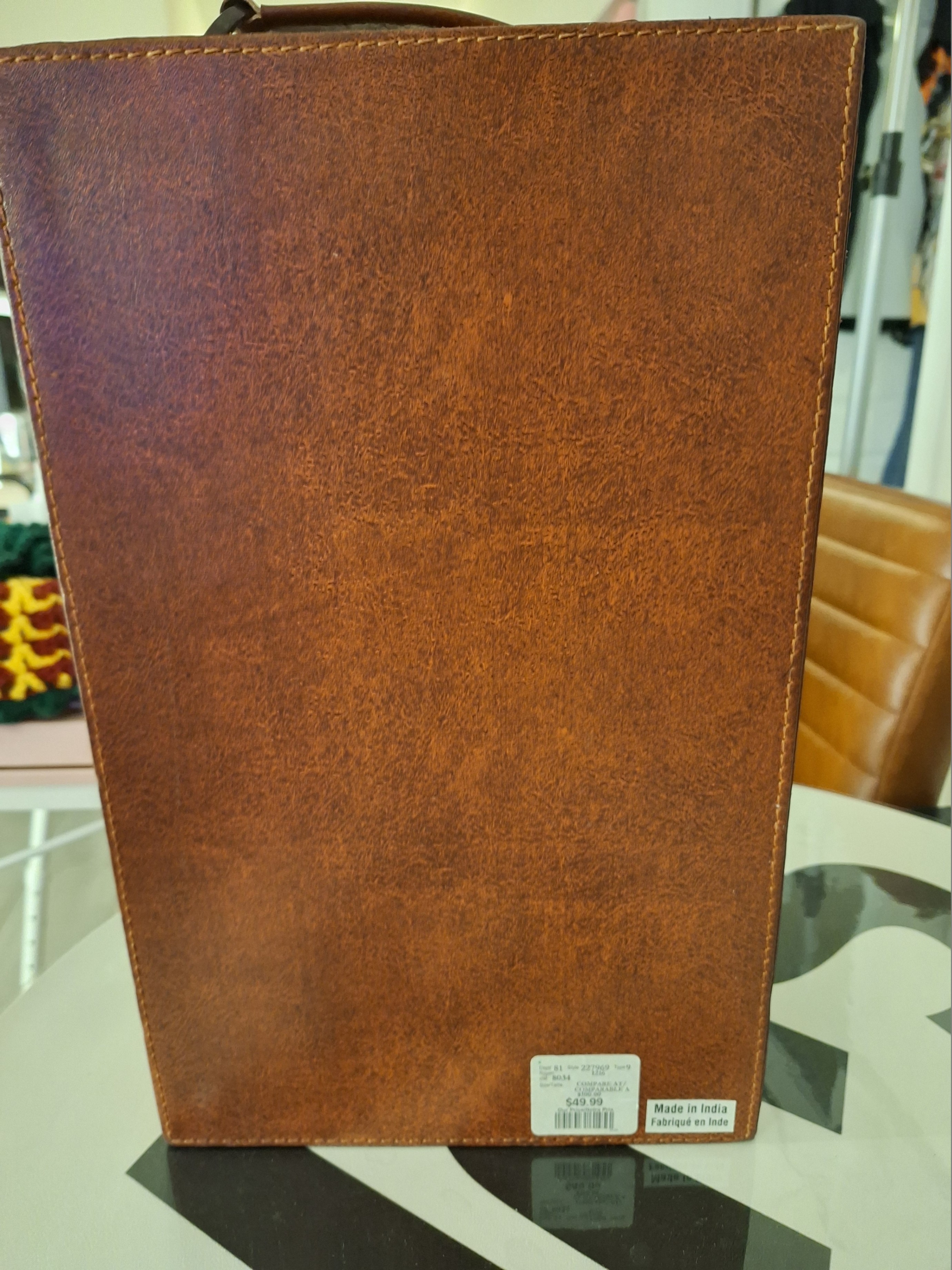 Genuine Leather Wine Carrier Case - photo 3