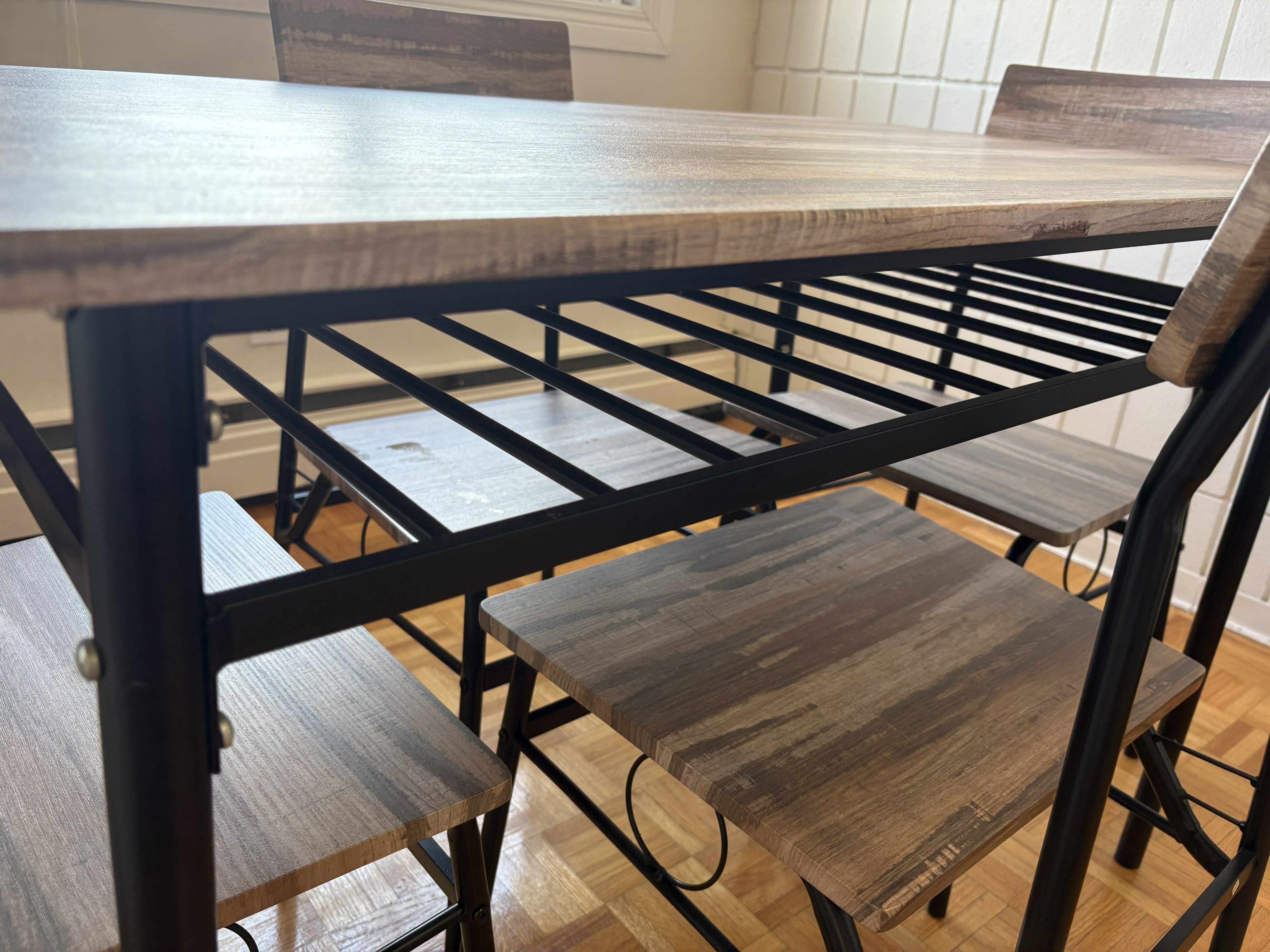 Dining Table Set with 4 Chairs + Cushions - photo 4