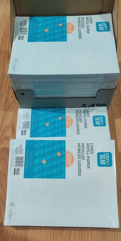 New Pen+Gear Lined Refill Paper 400 Sheets. $2 each. - photo 2