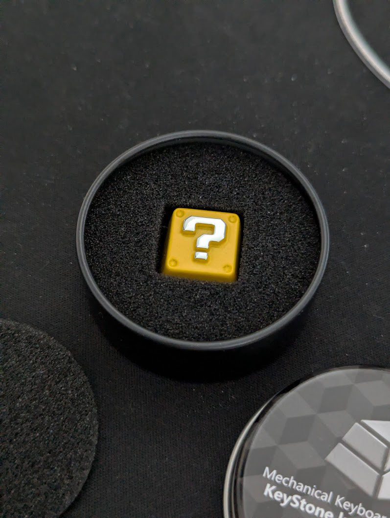 Mario Question Block Metal Keycap - Cherry MX/R4 - photo 3