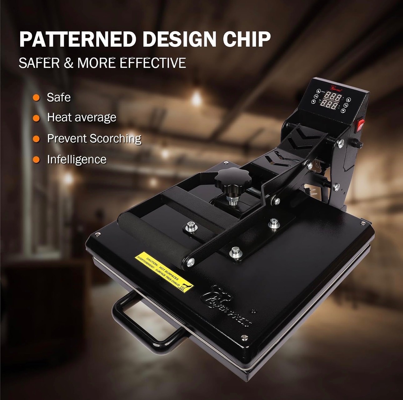 PowerPress Industrial-Quality Digital Heat Press Machine 15x15" - photo 5