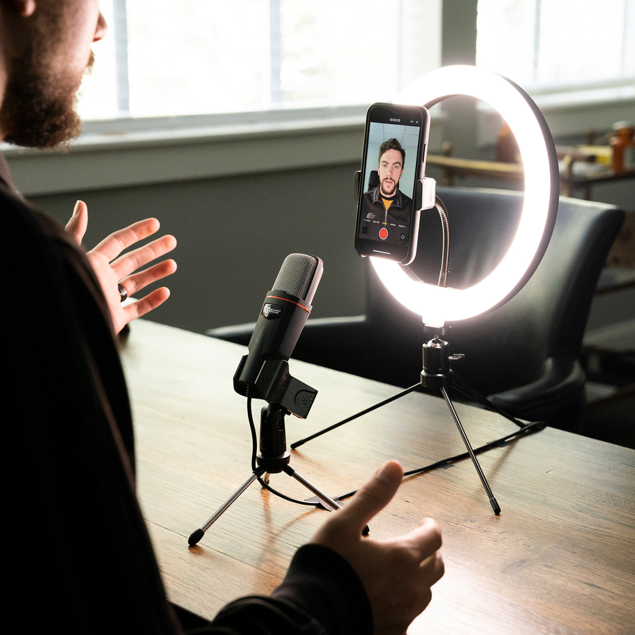 McStreamy 10" Ring Light Phone Stand & Microphone Kit - photo 3