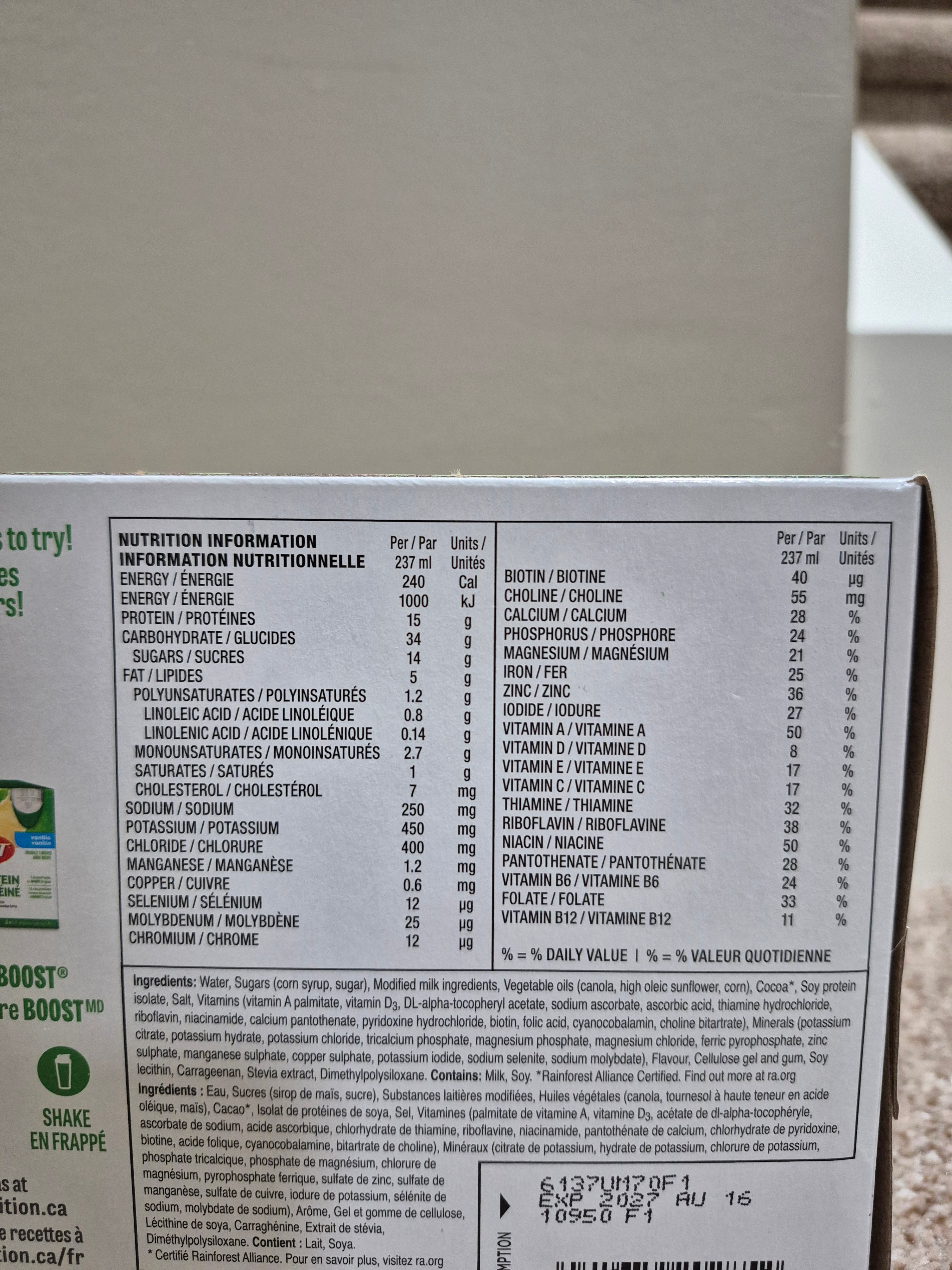 Sealed Boxes of BOOST High Protein Drinks - Strawberry Chocolate - photo 4