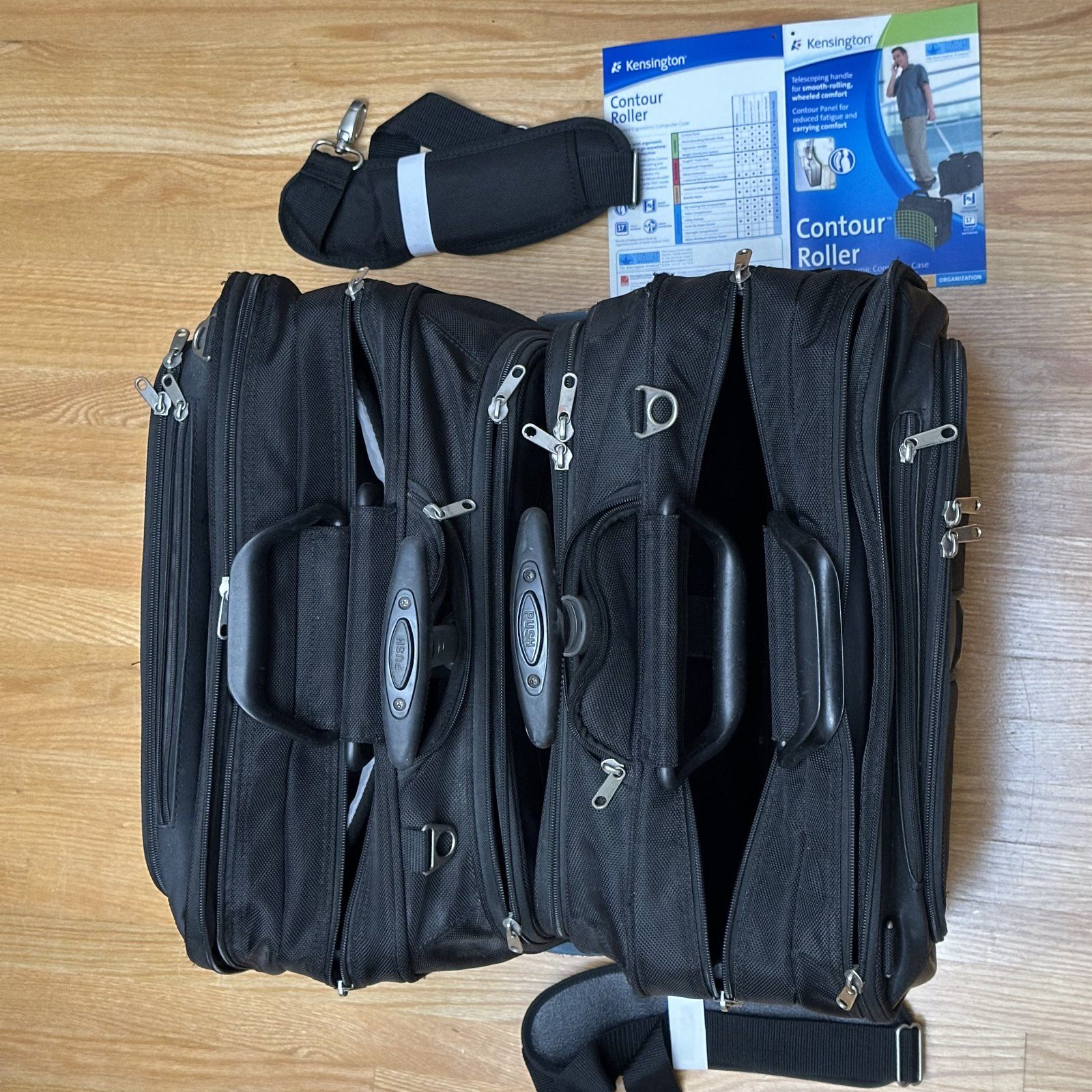 Kensington Contour Roller TWO Laptop Bags –Lifetime Warranty