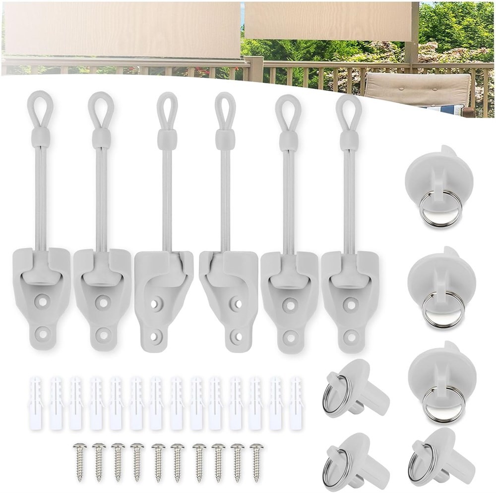 Outdoor Roller Shade Tie Downs & End Caps