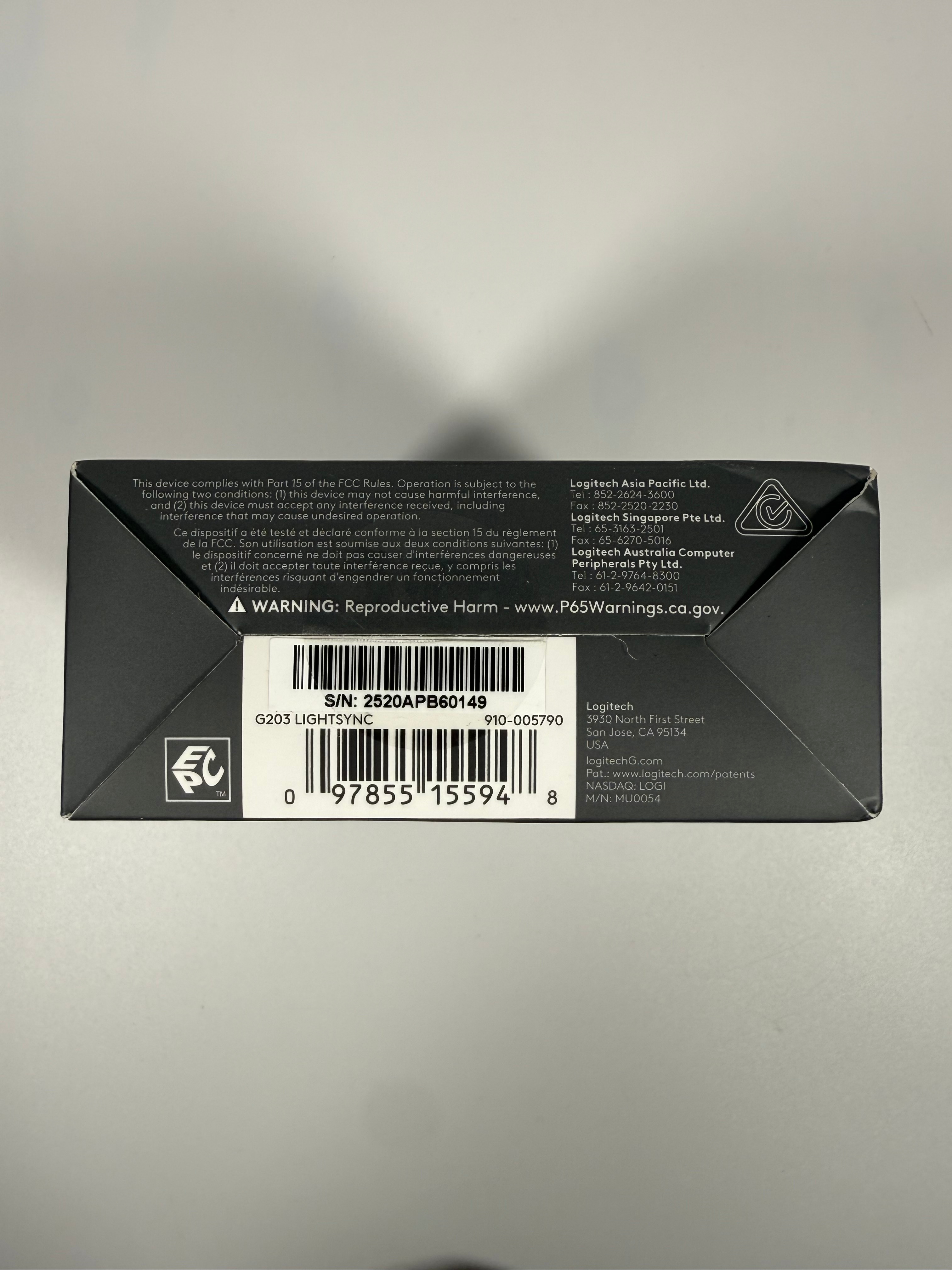 Logitech G203 LIGHTSYNC Wired Gaming Mouse, New Sealed - photo 5