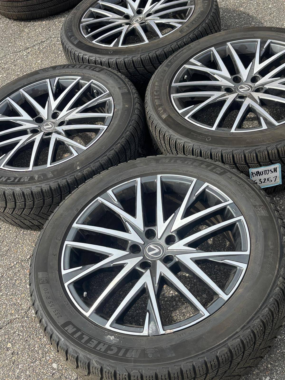 OEM 20”Lexus RX(5x114)+235/55/R20 Michelin snows+TPMS - photo 2