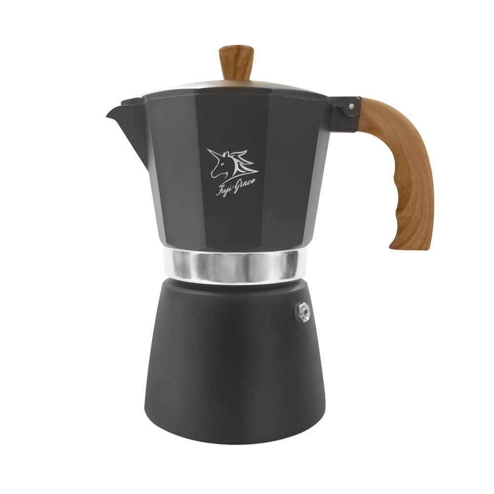 NEW Fuji-Grace 6-Cup Classic Italian Moka Pot Black - photo 3