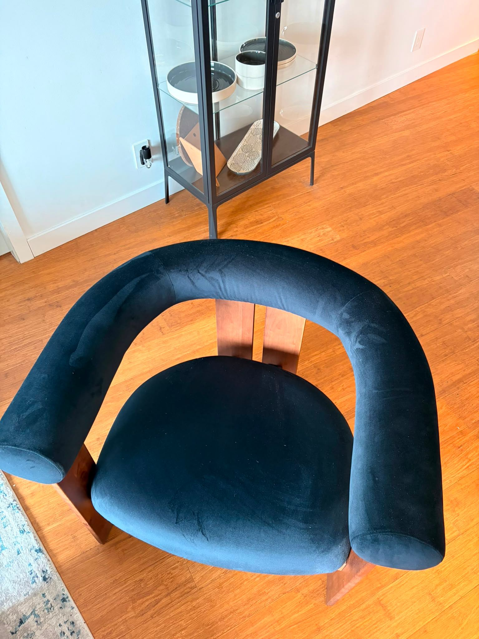 Rove Concepts Tola Lounge Chair - Black Velvet - photo 2