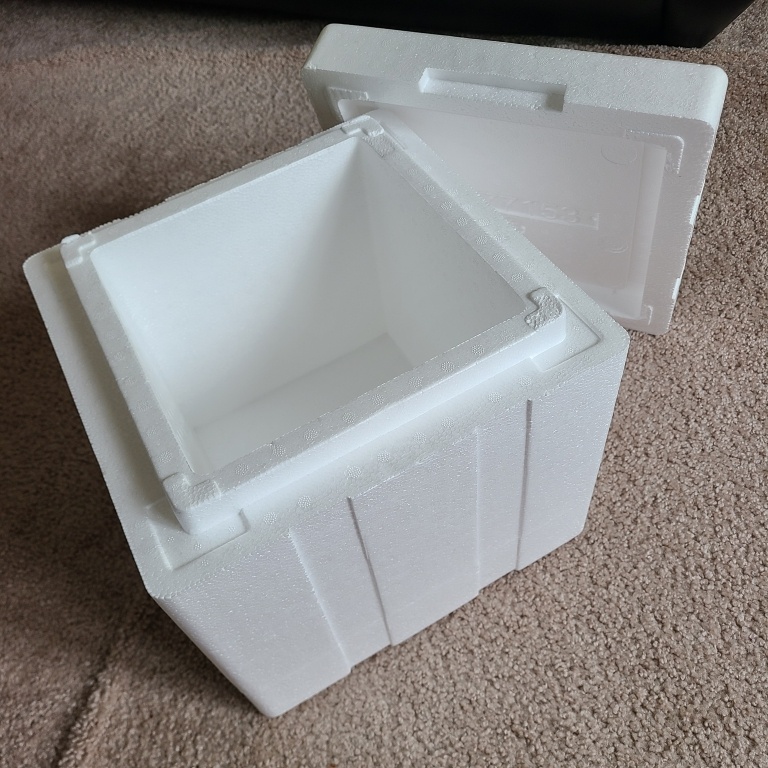 Tempaid polystyrene (EPS) cooler with cardboard box