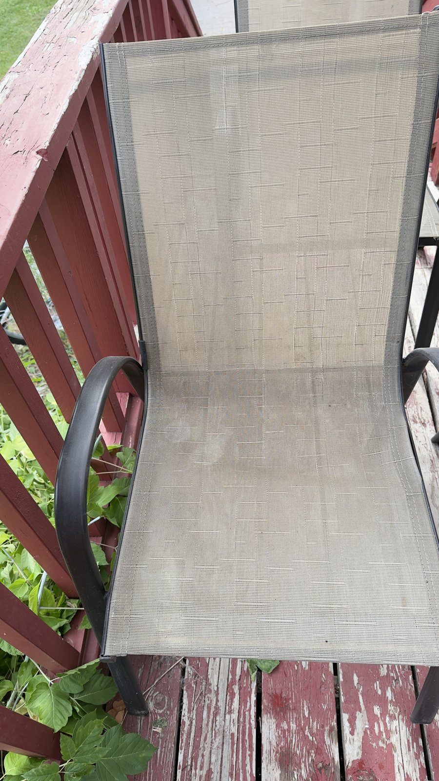 4 Stackable Patio Sling Chairs – Outdoor Dining Chairs - photo 3