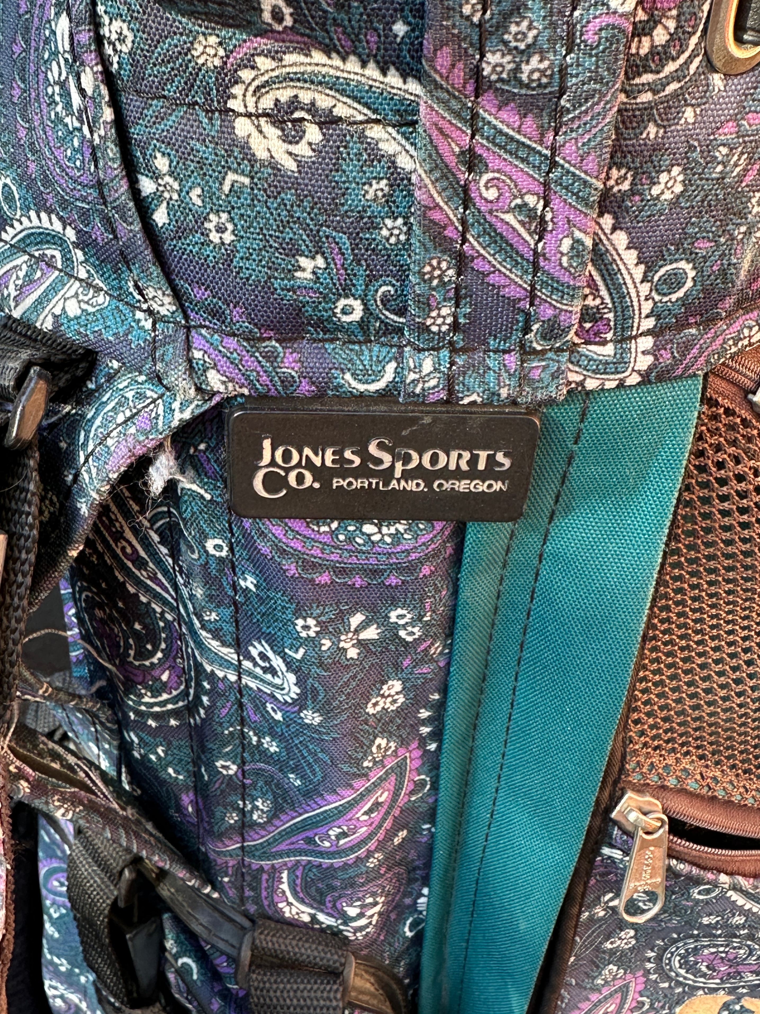 Women Ladies Golf Bag Blue & Purple Paisley - photo 4