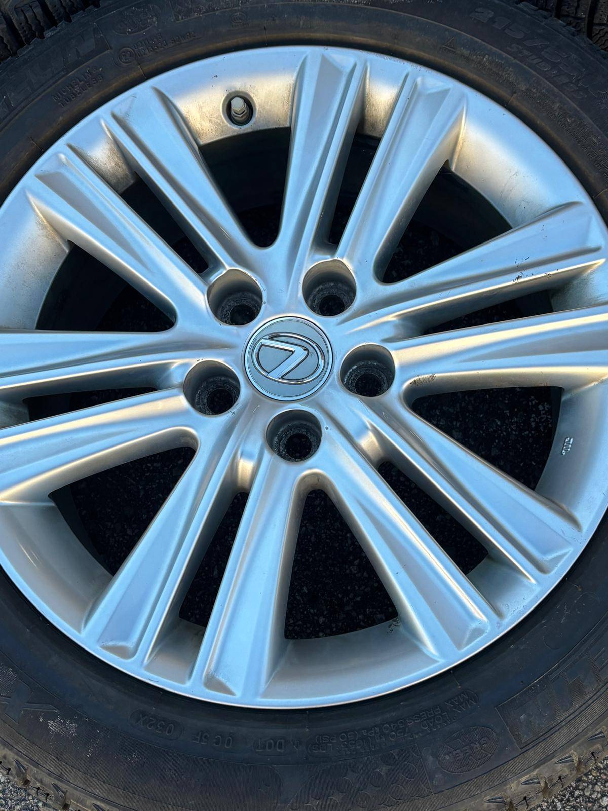 OEM 17”Camry/Lexus ES rims(5x114)+215/55/R17 Michelin snows+TPMS - photo 5