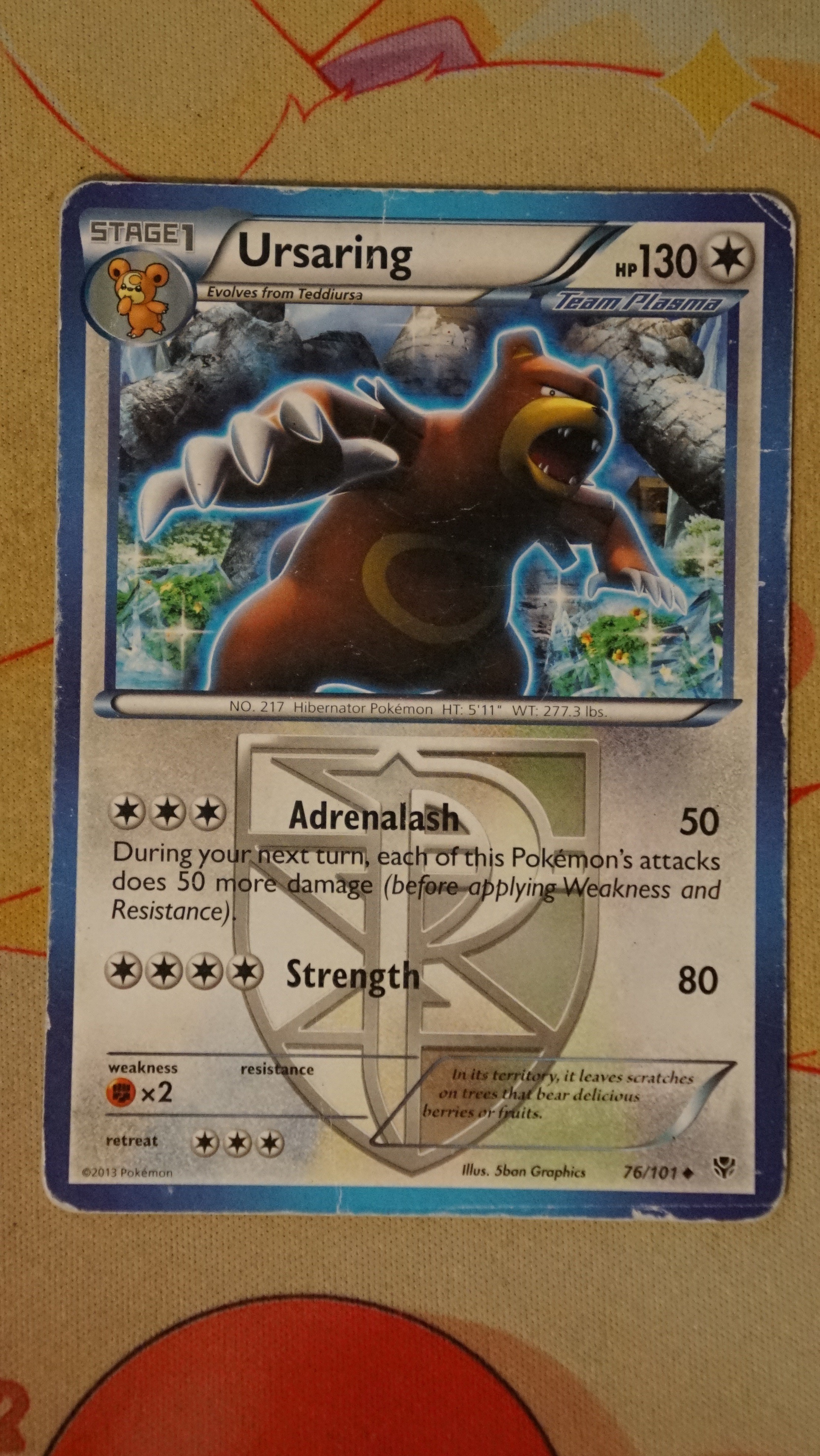 Pokemon Ursaring 76/101 Plasma Blast DMG - photo 3