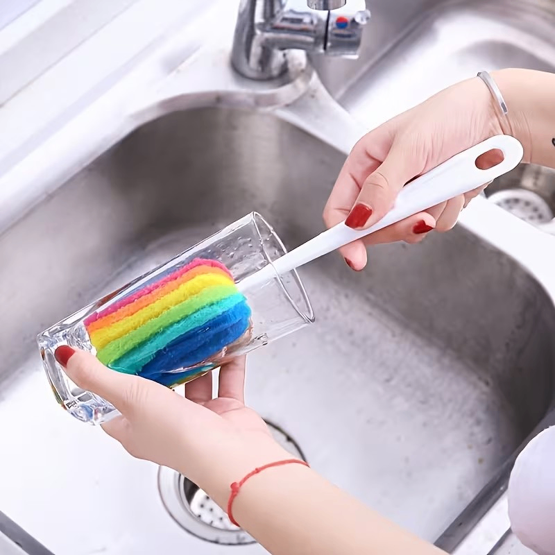 Rainbow-Colored Cleaning Brushes for The Kitchen - photo 2
