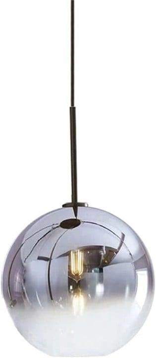 Gradient Silver Globe Pendant Light 30cm – Excellent Condition