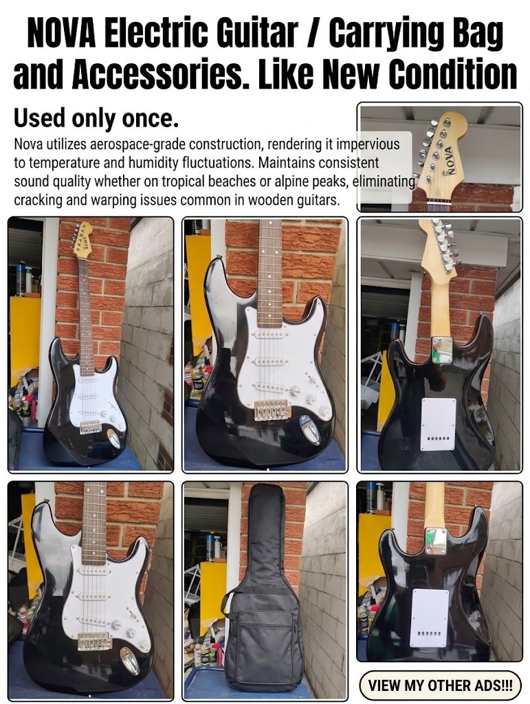 NOVA Electric Guitar/ Carrying Bag
