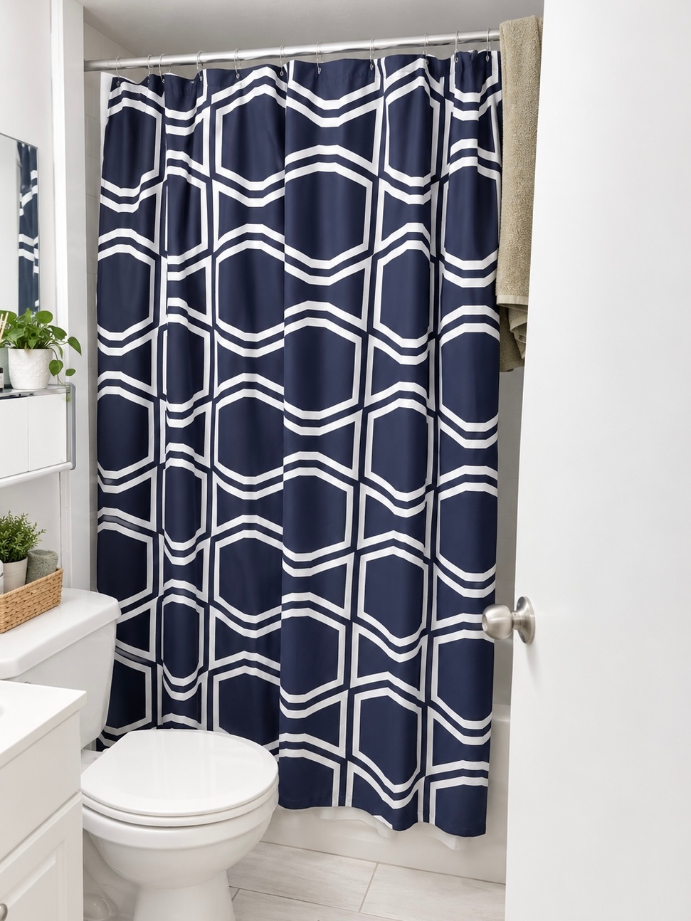 DKNY Shower Curtain with rings
