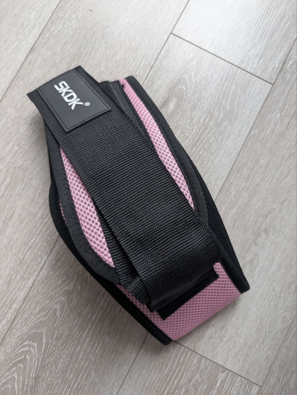 SKDK Gym Waist Belt – Pink & Black – Moving Sale