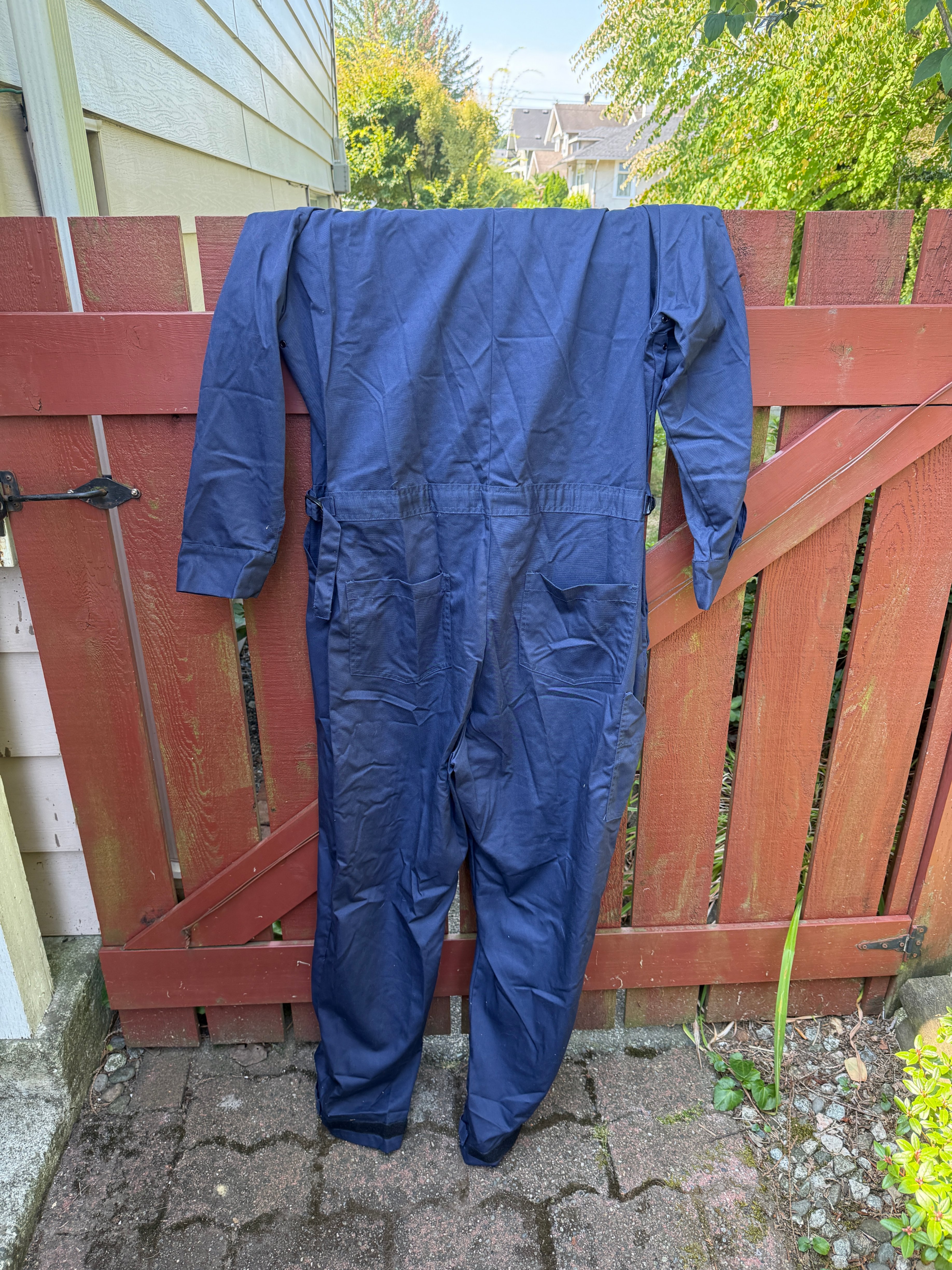 Dark Navy Blue Work Coveralls – New & Used – Large / XL - photo 4