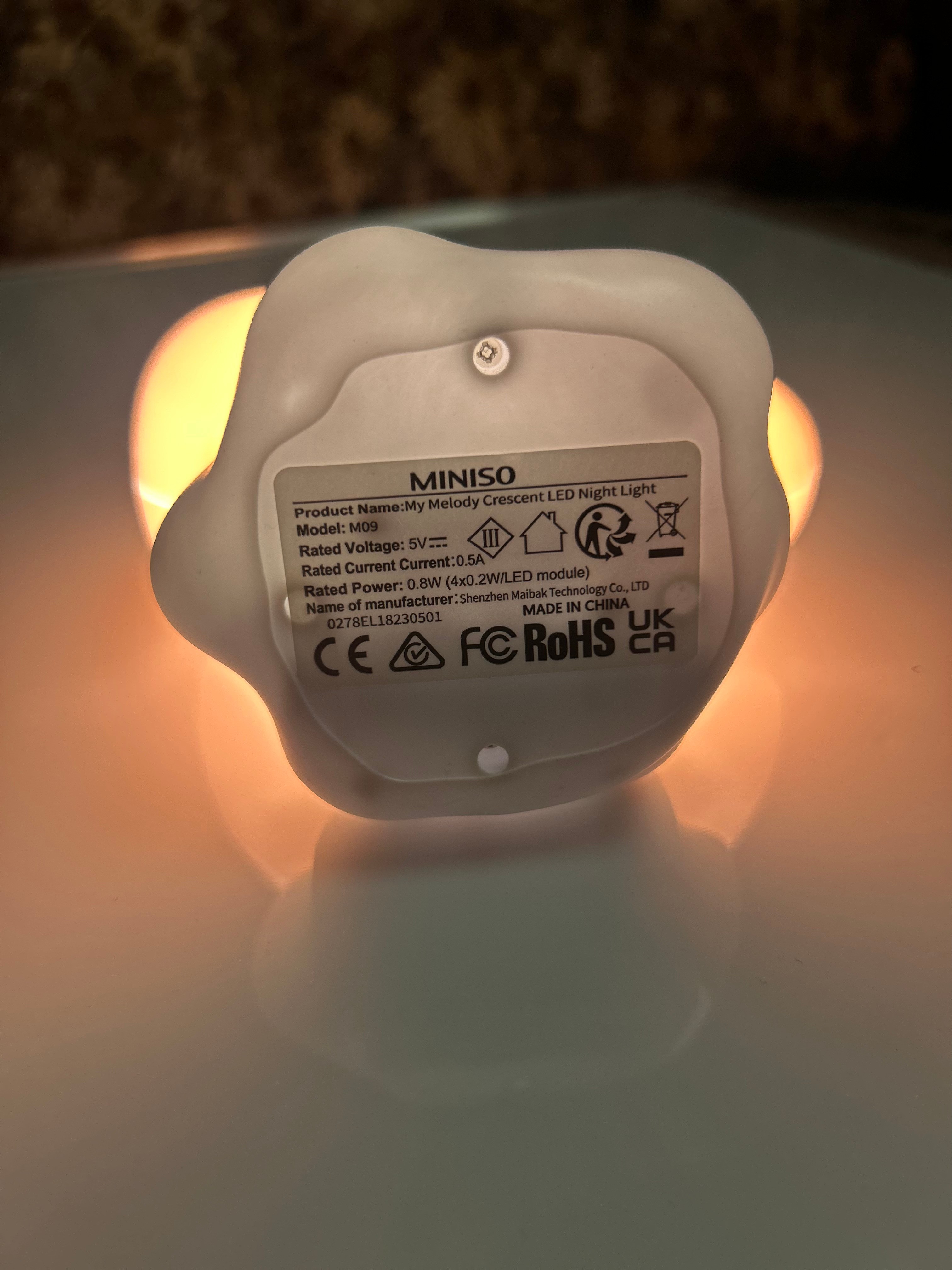 MINISO Sanrio My Melody Desk Night Light - photo 5