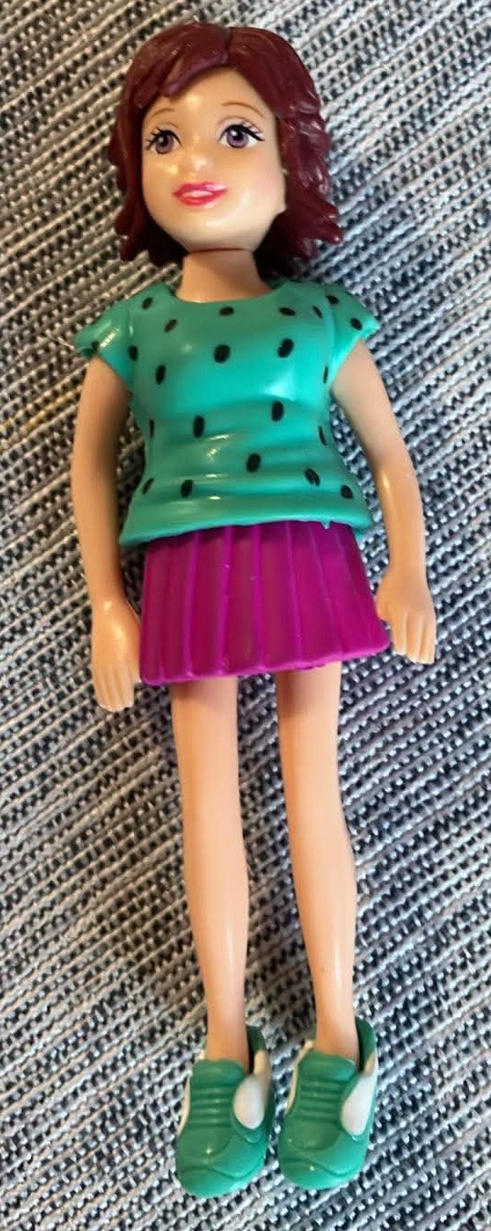 Polly Pocket Brown Short Hair - 4 Inches